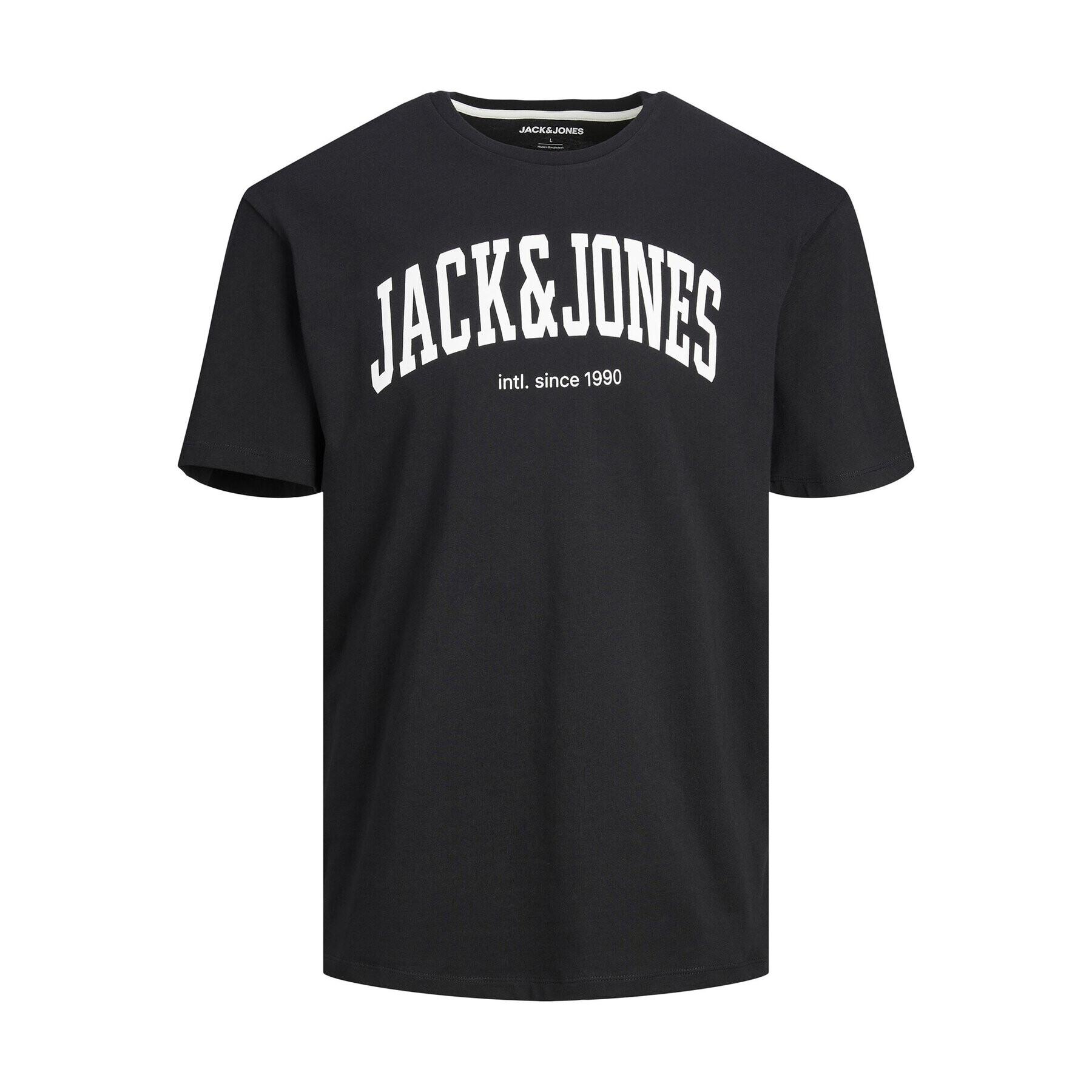 Jack&Jones Тишърт Josh 12236514 Черен Relaxed Fit - Pepit.bg