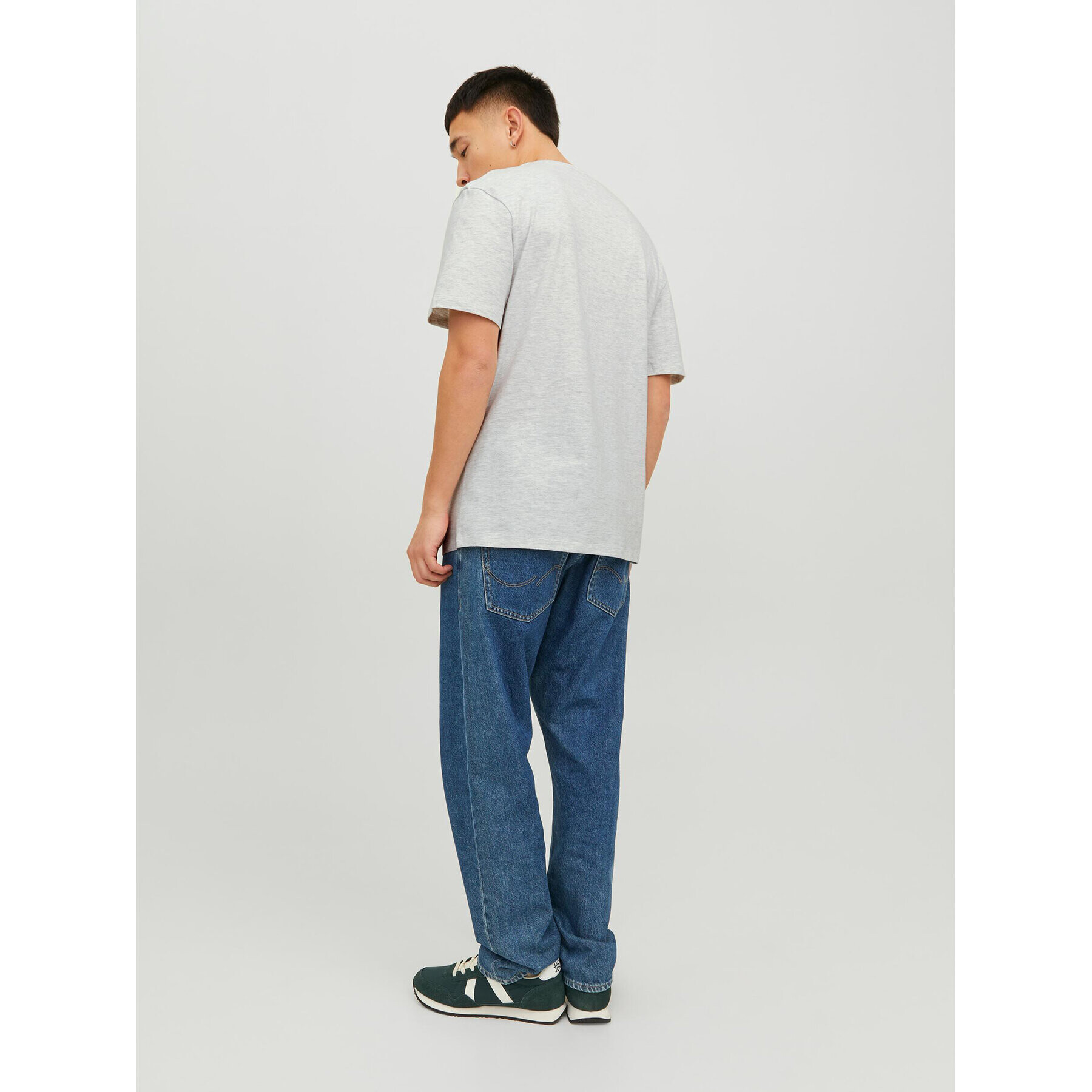 Jack&Jones Тишърт Josh 12236514 Сив Relaxed Fit - Pepit.bg