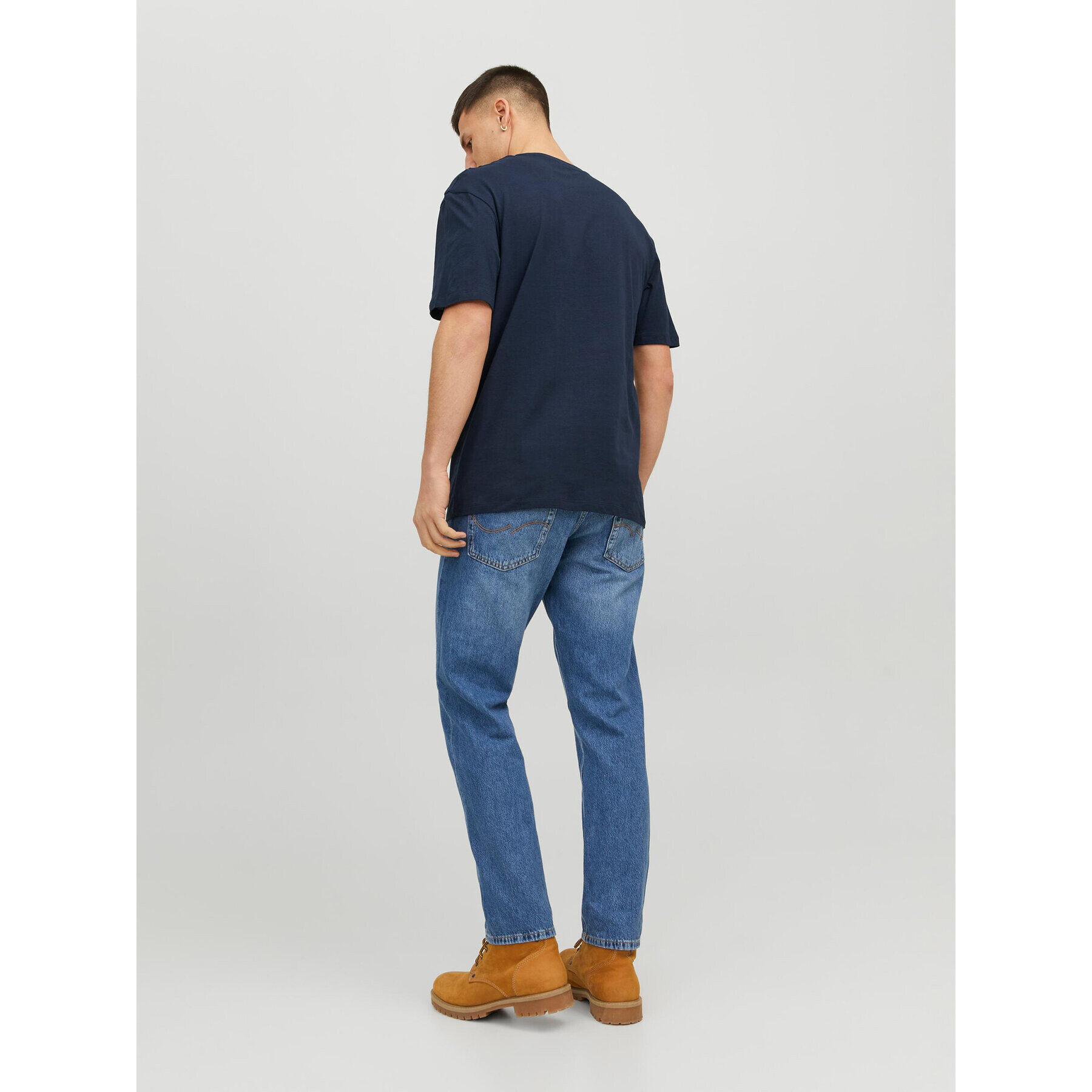 Jack&Jones Тишърт Josh 12236514 Тъмносин Relaxed Fit - Pepit.bg