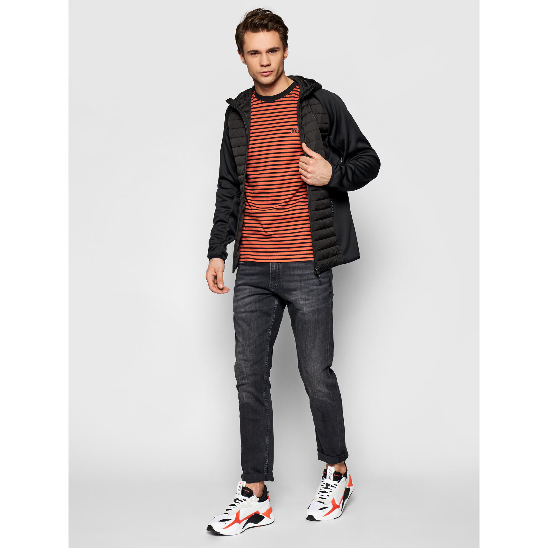 Jack&Jones Тишърт Jprblastudio 12188043 Оранжев Regular Fit - Pepit.bg