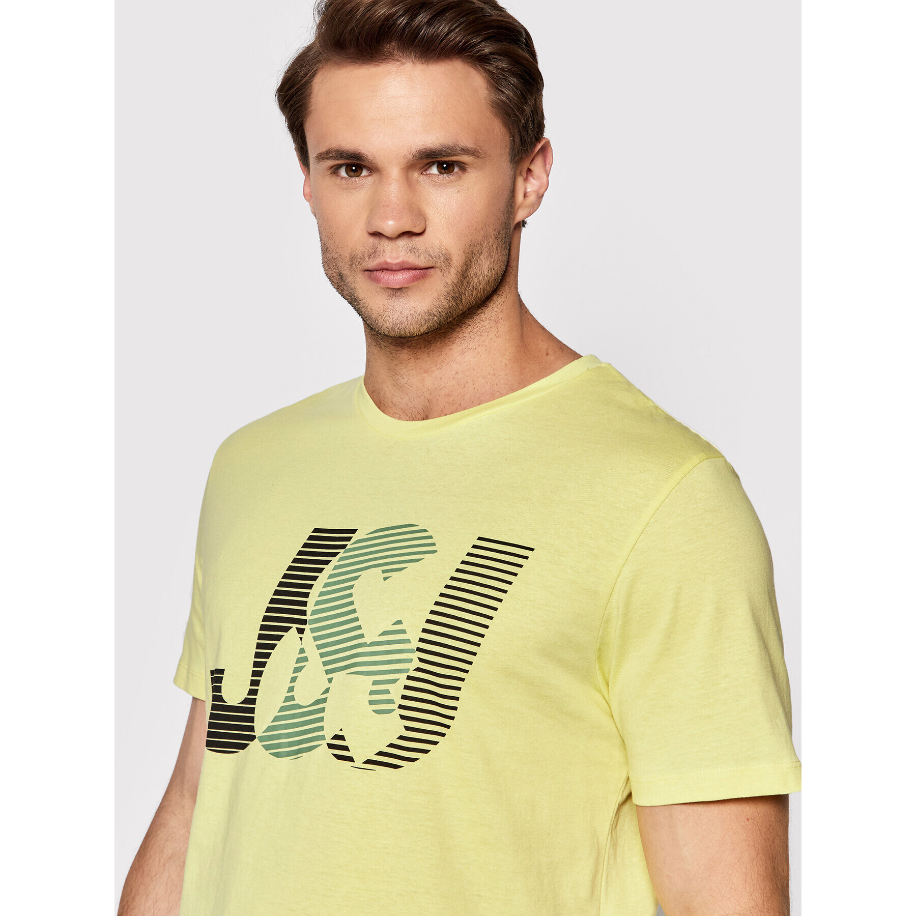 Jack&Jones Тишърт Luke 12213754 Жълт Regular Fit - Pepit.bg