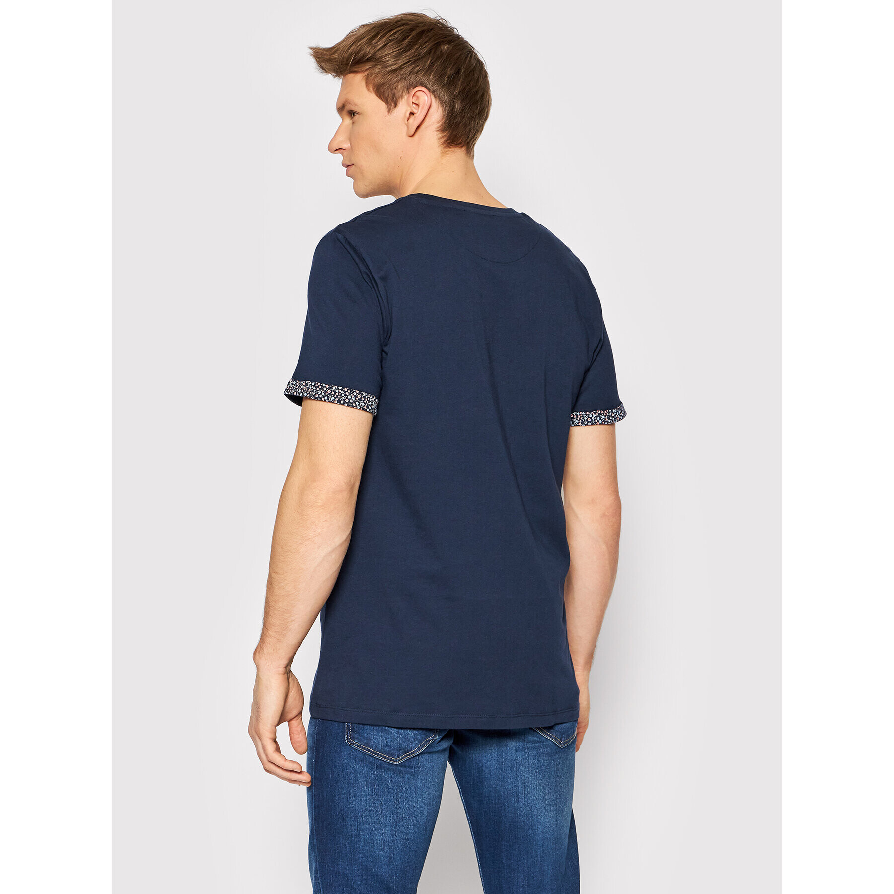 Jack&Jones PREMIUM Тишърт Lyon 12205365 Тъмносин Regular Fit - Pepit.bg