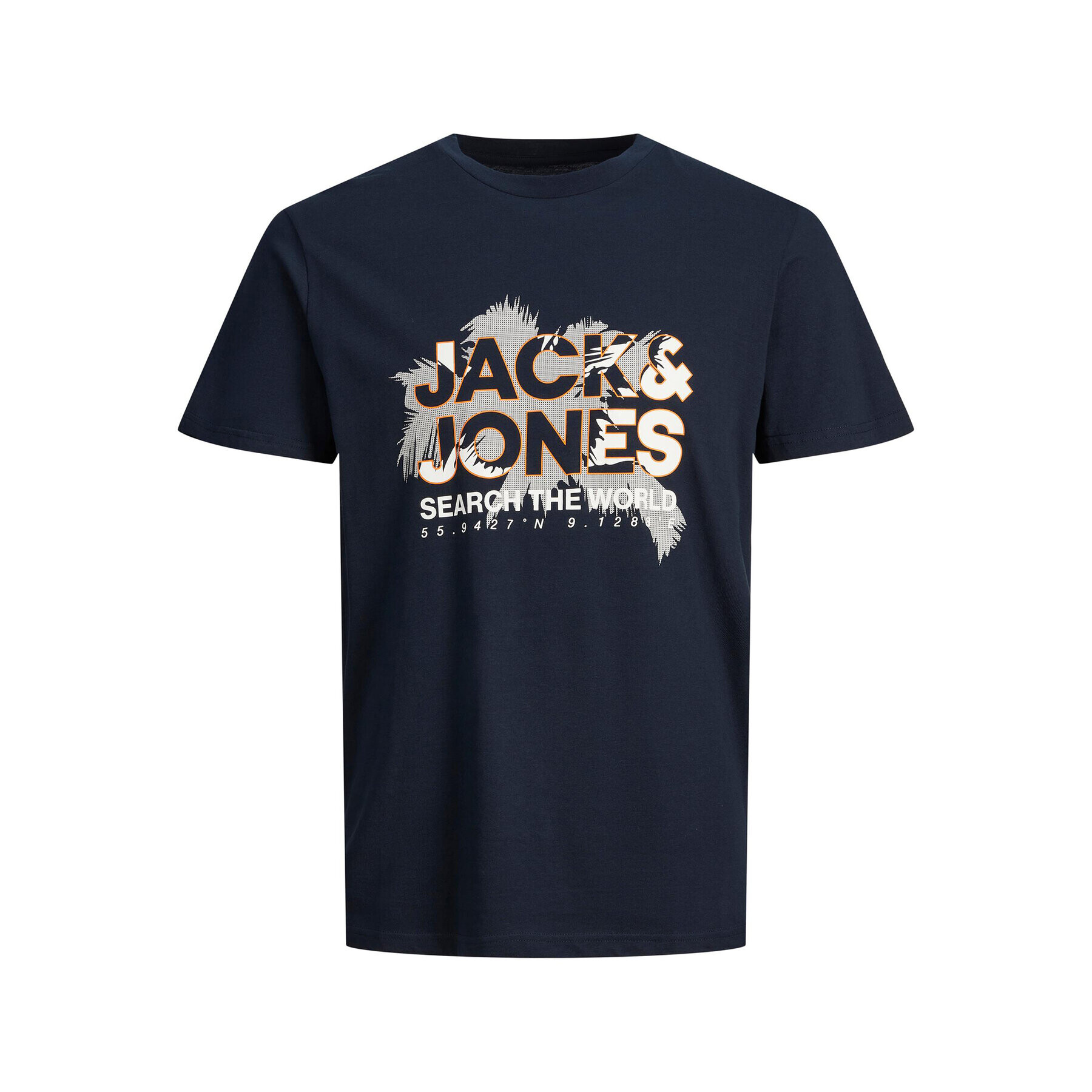 Jack&Jones Тишърт Marina 12233600 Тъмносин Standard Fit - Pepit.bg