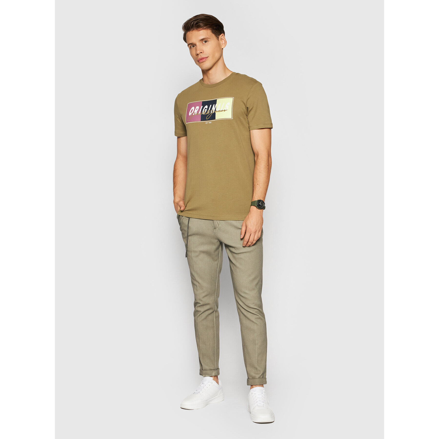 Jack&Jones Тишърт Mason 12193852 Зелен Standard Fit - Pepit.bg