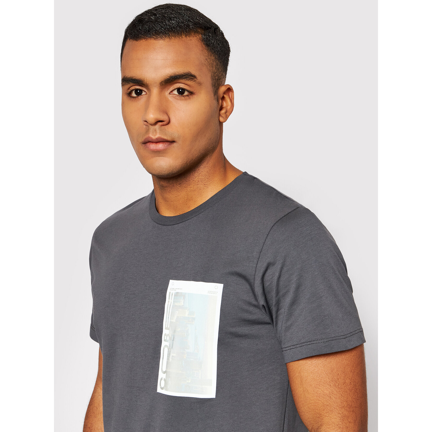 Jack&Jones Тишърт Mateo 12200619 Сив Regular Fit - Pepit.bg