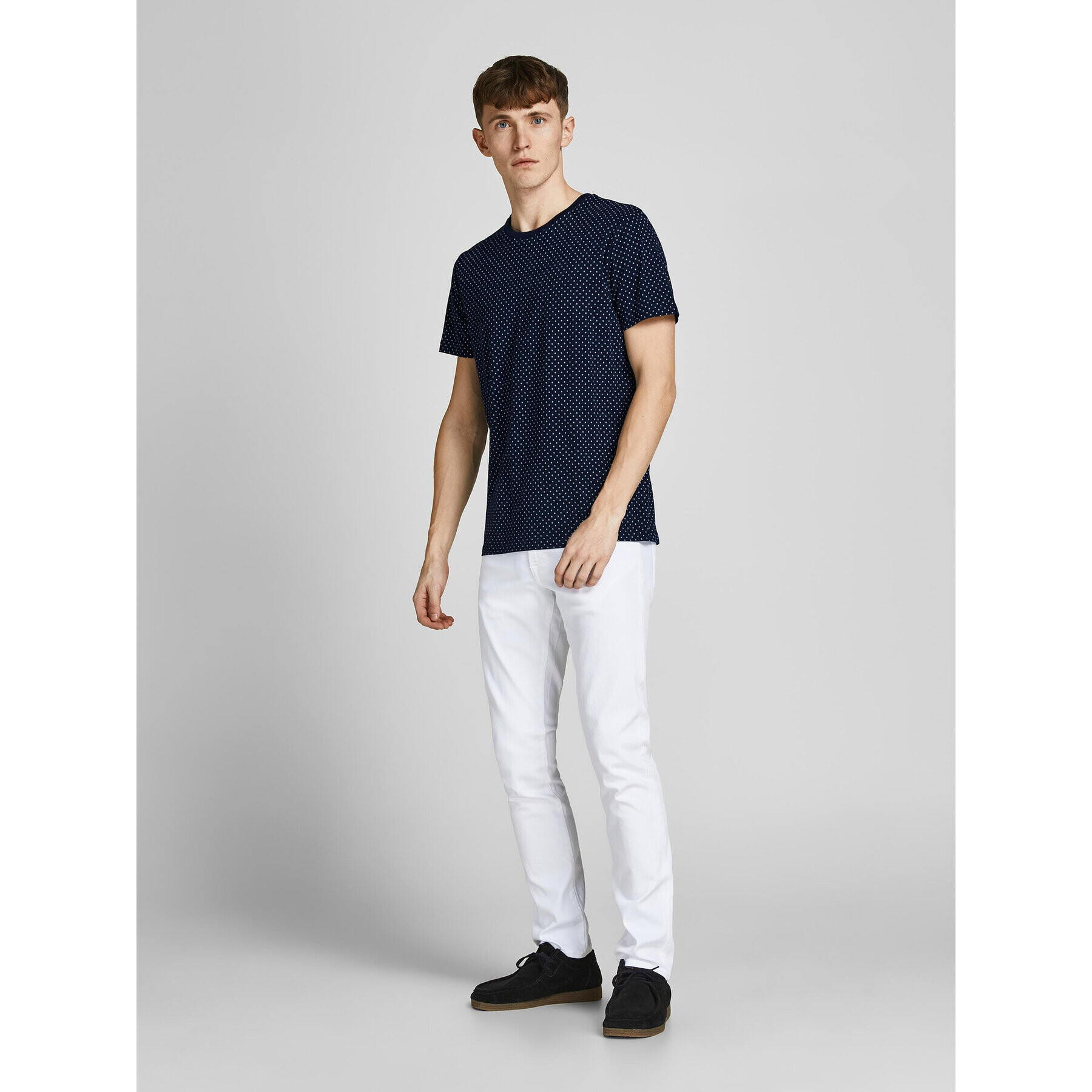 Jack&Jones PREMIUM Тишърт Metz 12210123 Тъмносин Regular Fit - Pepit.bg