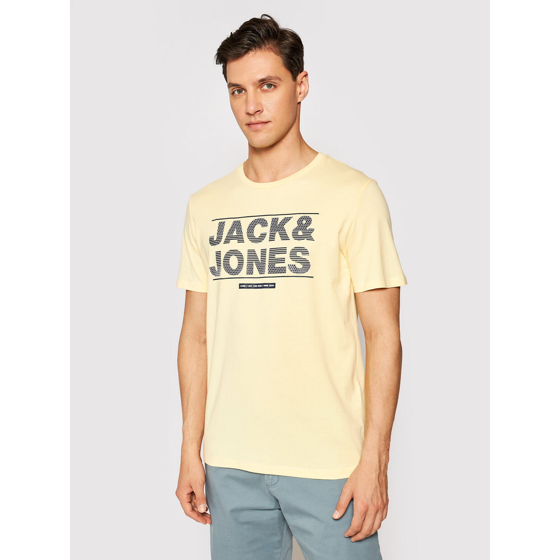 Jack&Jones Тишърт Mount 12182600 Жълт Regular Fit - Pepit.bg