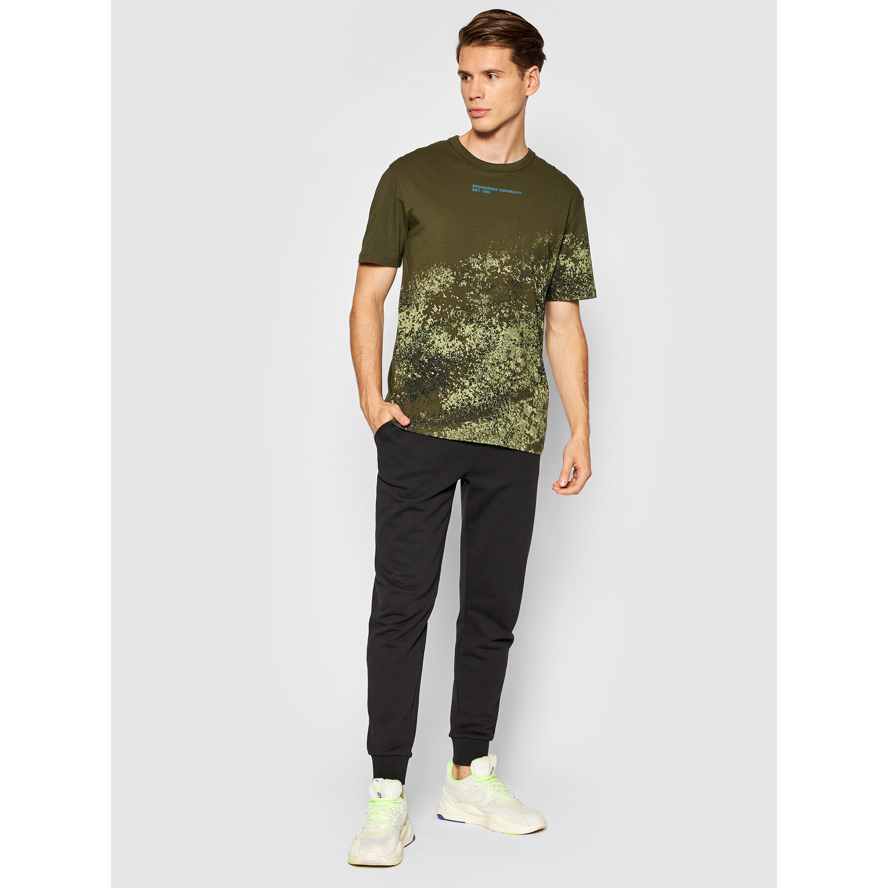 Jack&Jones Тишърт Nines 12192919 Зелен Relaxed Fit - Pepit.bg