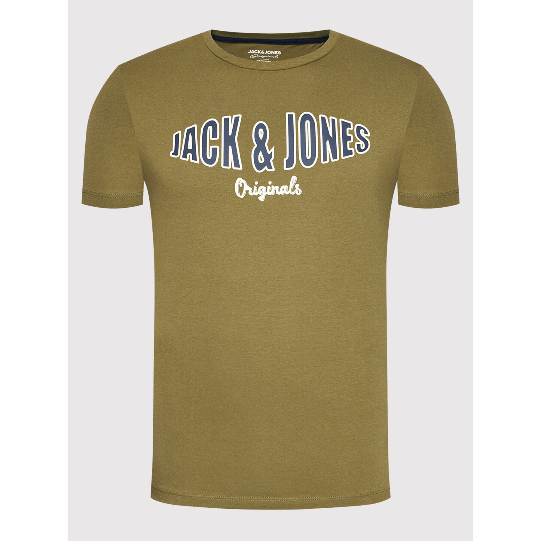 Jack&Jones Тишърт Olive Tee 12196532 Зелен Standard Fit - Pepit.bg