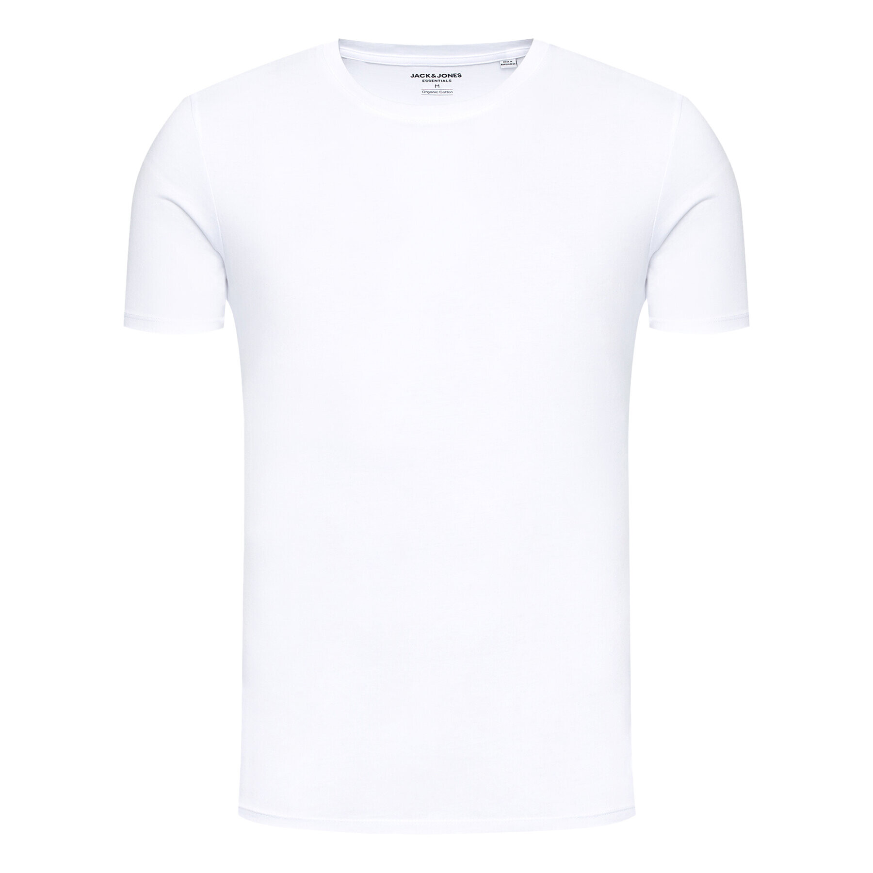 Jack&Jones Тишърт Organic Basic 12156101 Бял Slim Fit - Pepit.bg