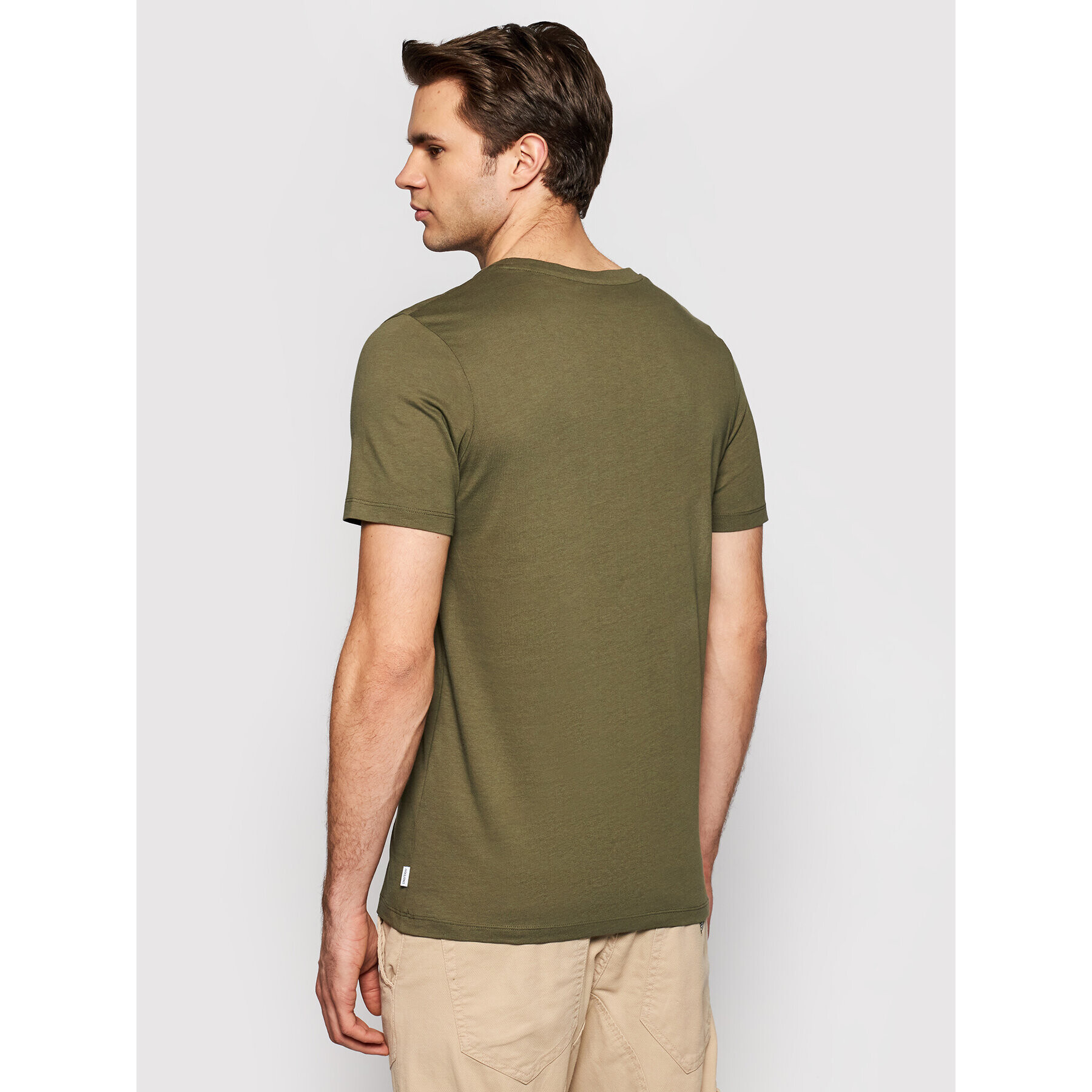 Jack&Jones Тишърт Orrganic Basic 12156101 Зелен Slim Fit - Pepit.bg