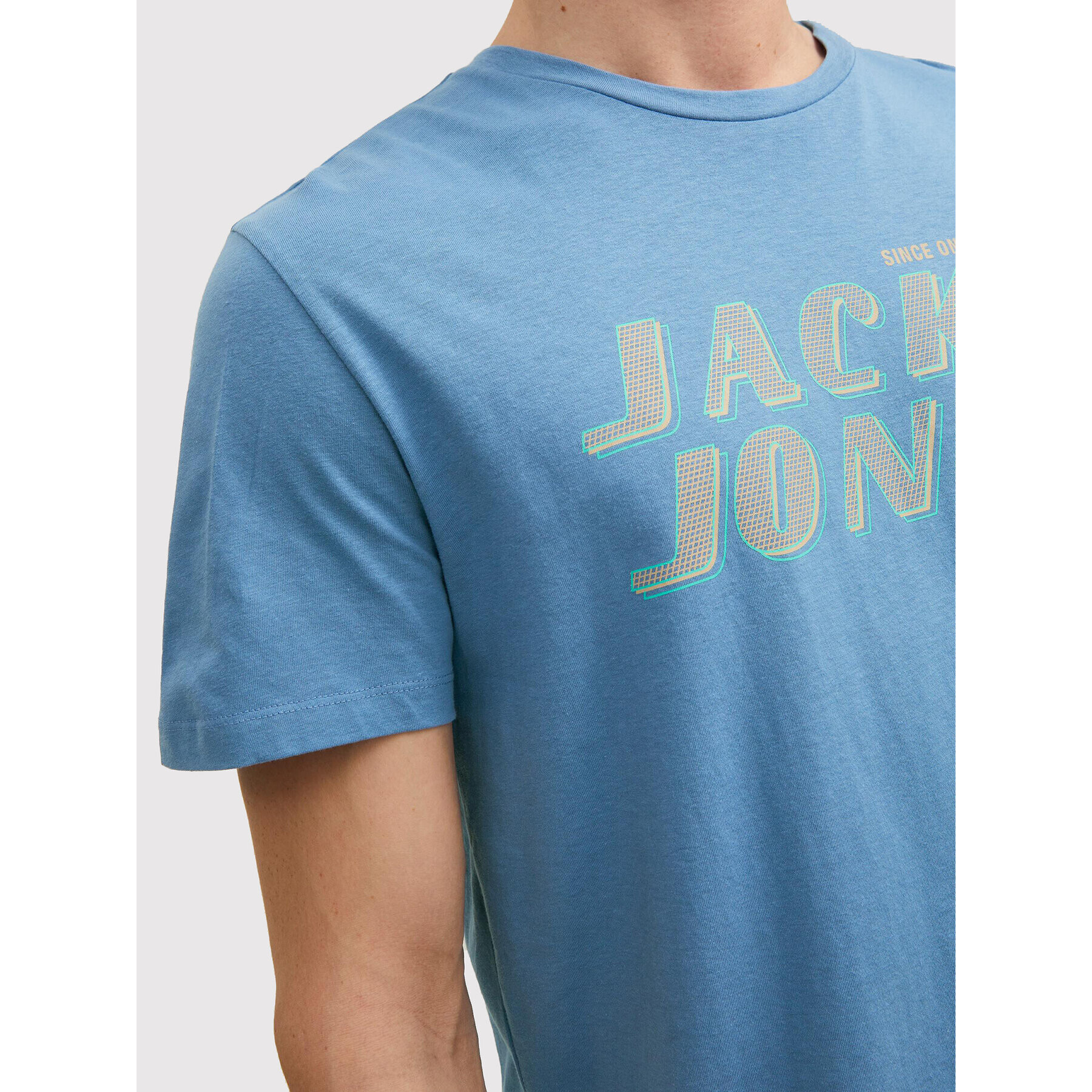 Jack&Jones Тишърт Phil 12213764 Син Regular Fit - Pepit.bg