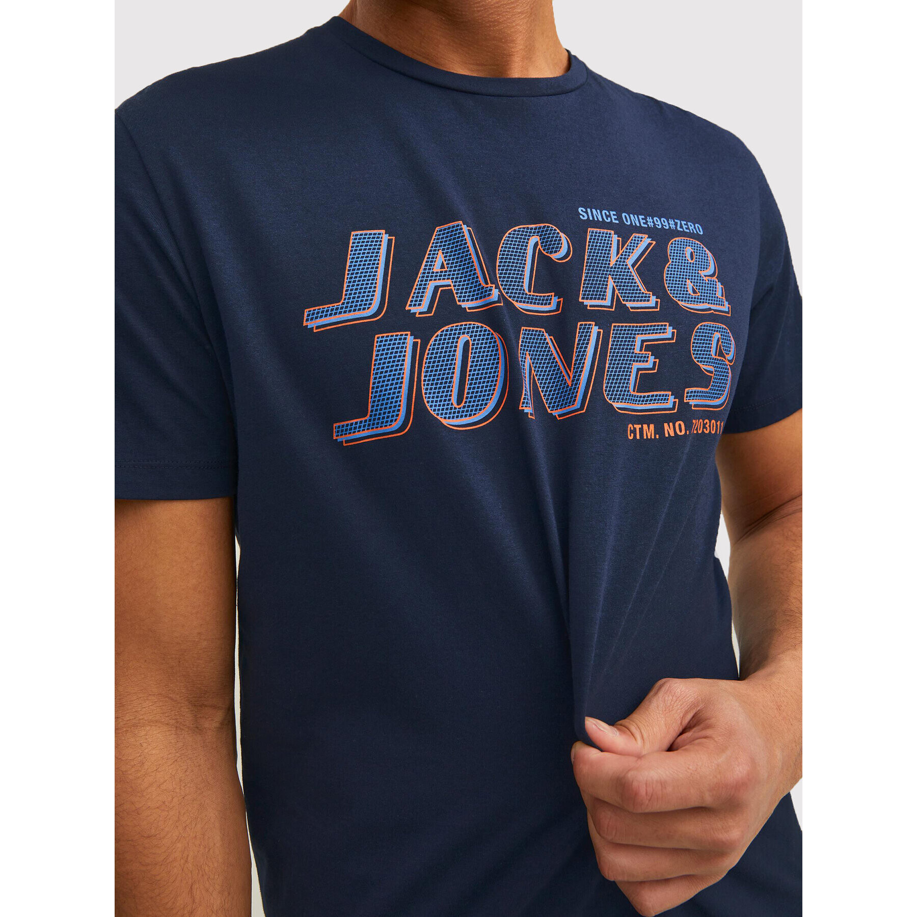 Jack&Jones Тишърт Phil 12213764 Тъмносин Regular Fit - Pepit.bg