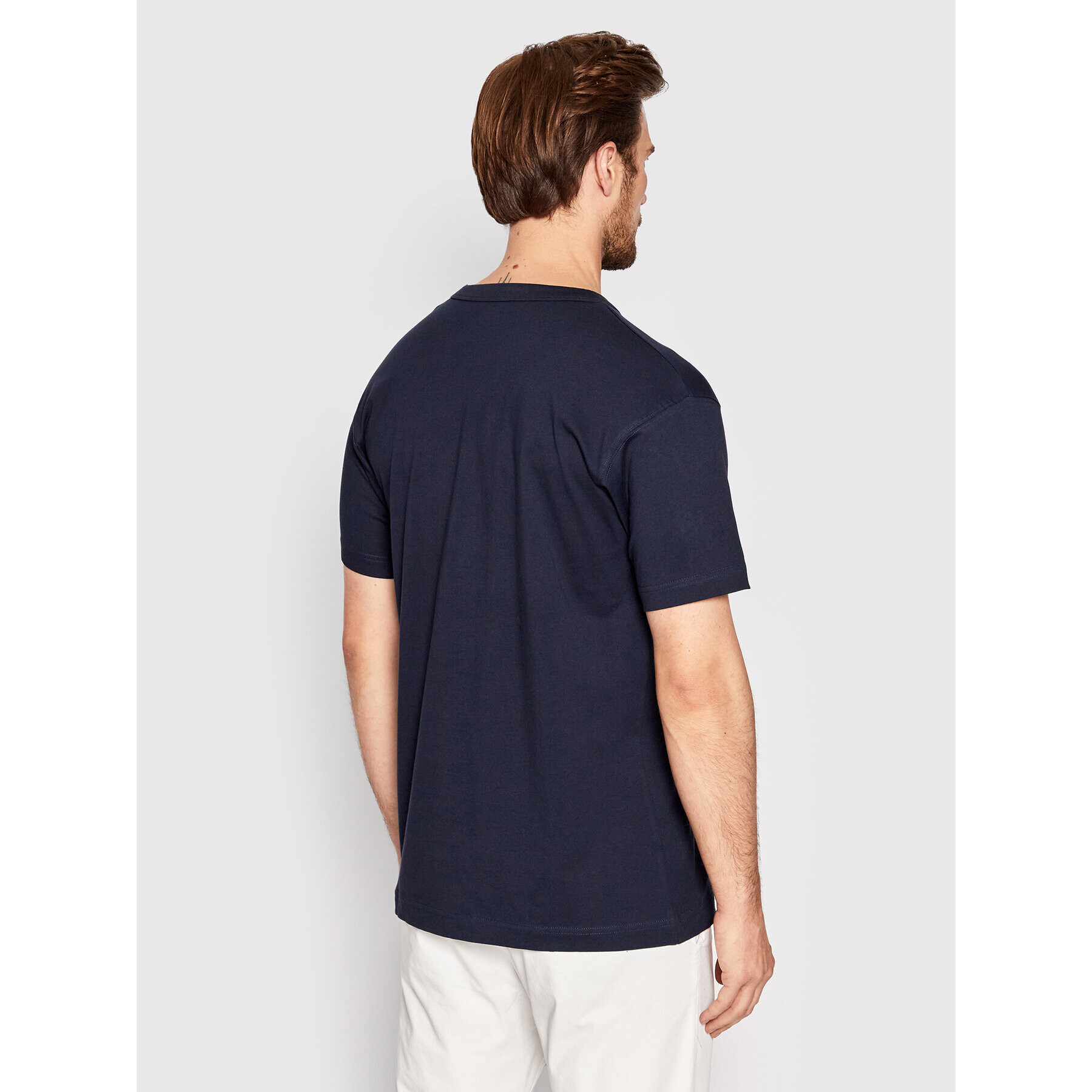 Jack&Jones Тишърт Positano 12209827 Тъмносин Regular Fit - Pepit.bg