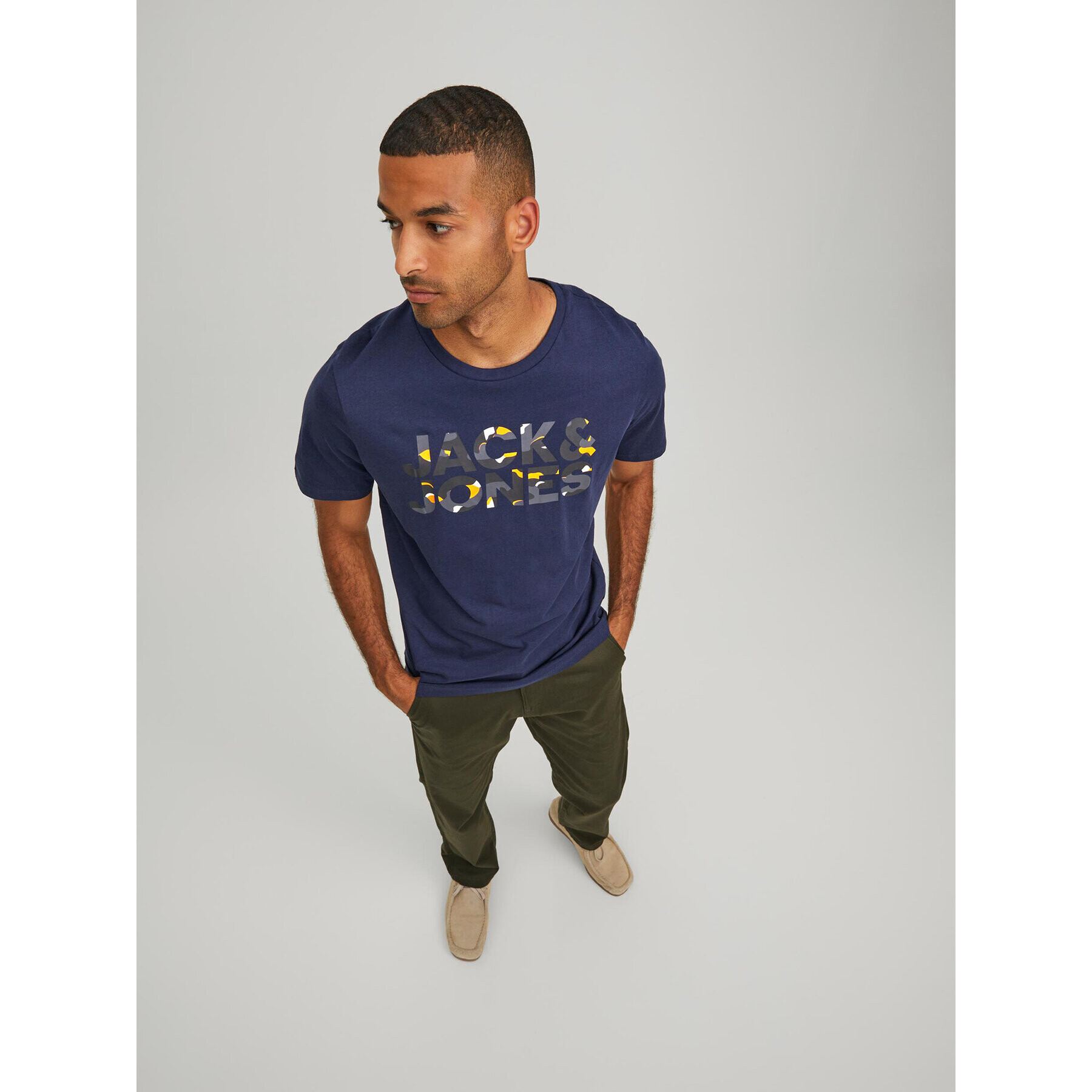 Jack&Jones Тишърт Ramp 12211366 Тъмносин Regular Fit - Pepit.bg