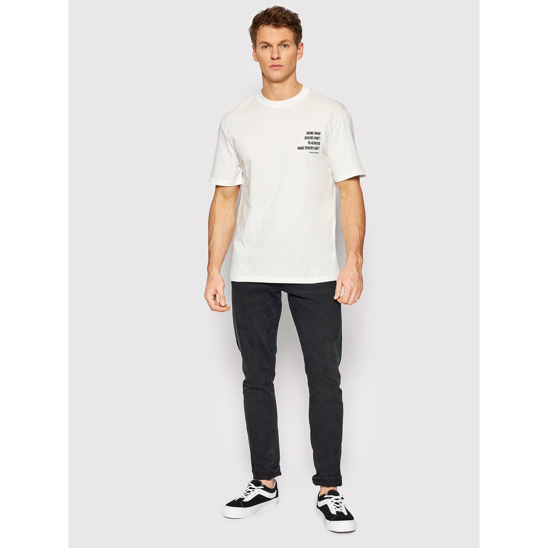 Jack&Jones Тишърт Rocky Legend 12205795 Бял Relaxed Fit - Pepit.bg