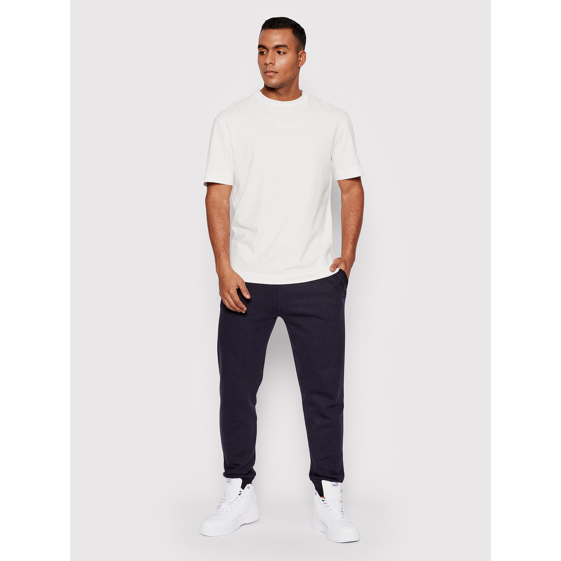 Jack&Jones Тишърт Rubber 12198387 Бял Relaxed Fit - Pepit.bg