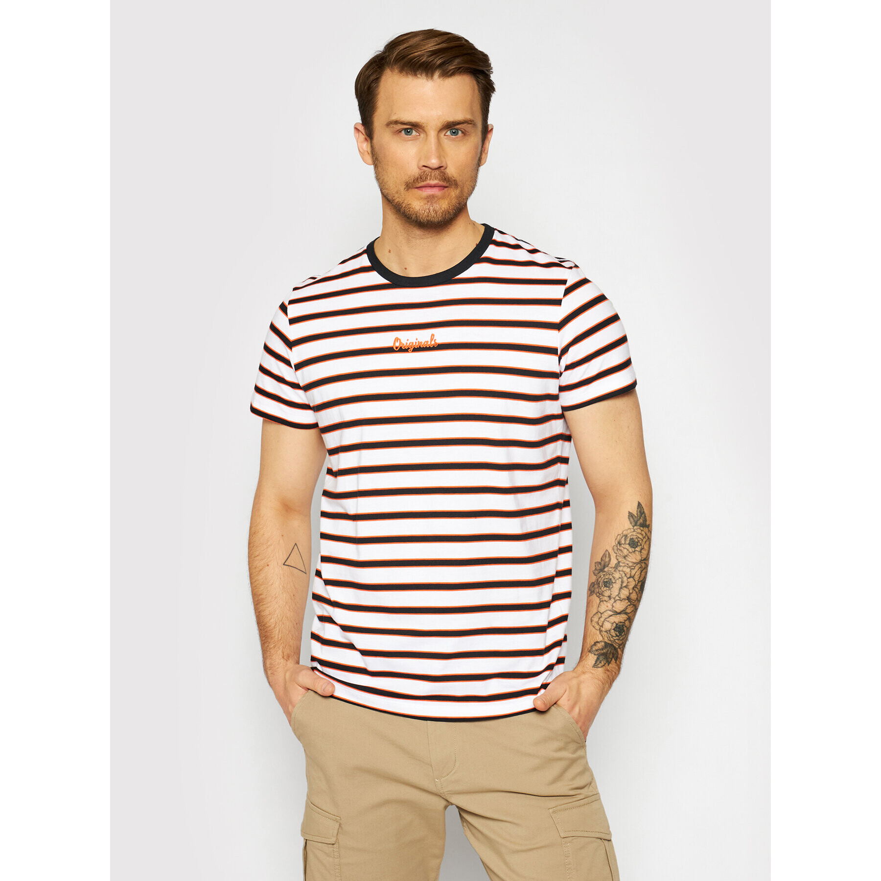 Jack&Jones Тишърт Salt 12186210 Бял Regular Fit - Pepit.bg