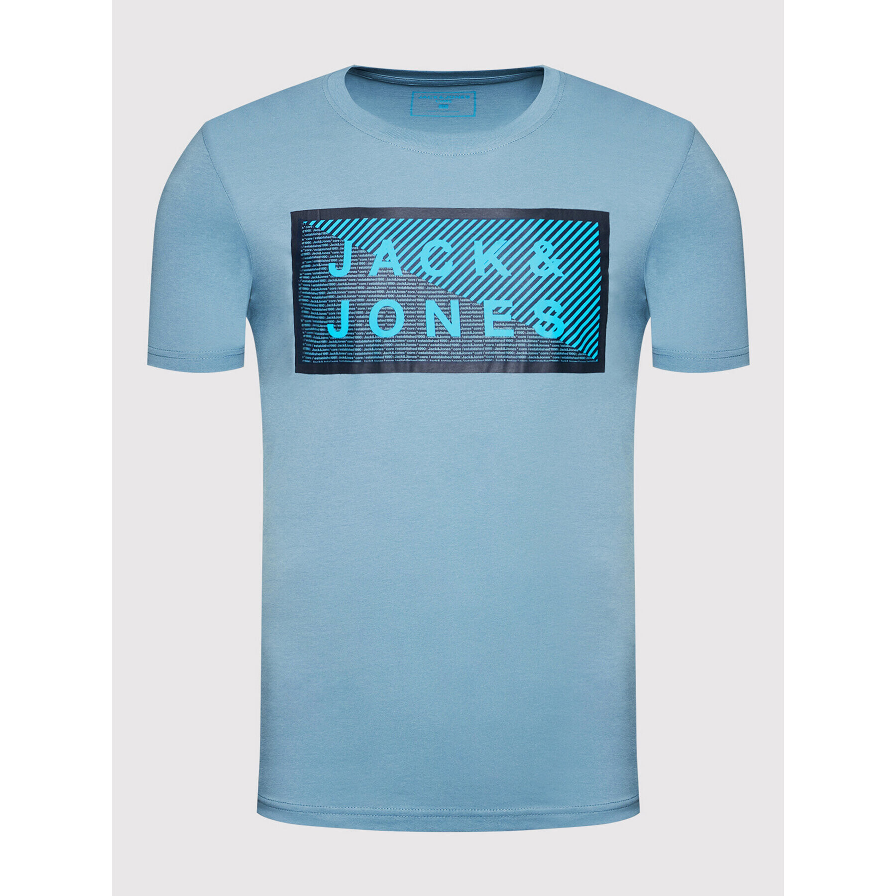 Jack&Jones Тишърт Shawn 12185035 Син Slim Fit - Pepit.bg