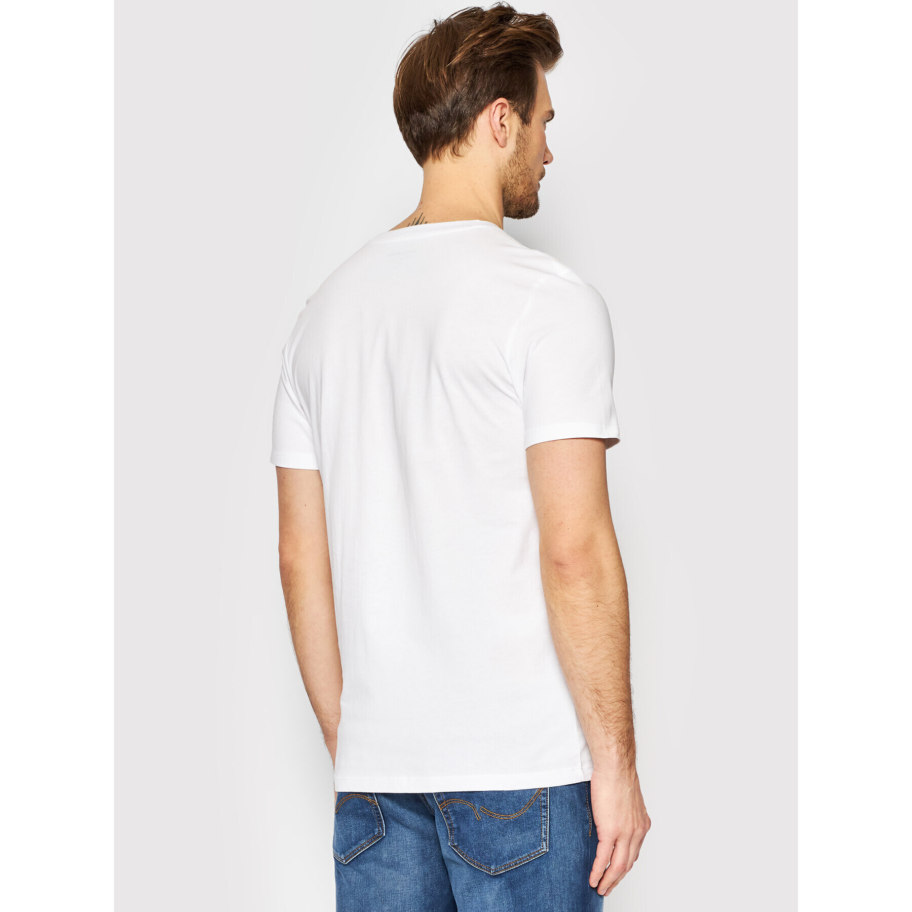 Jack&Jones Тишърт Sprays 12205191 Бял Standard Fit - Pepit.bg