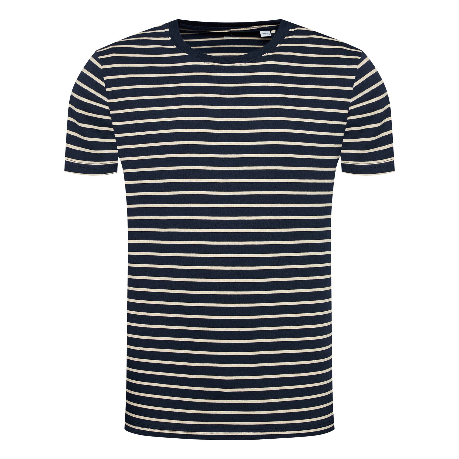 Jack&Jones Тишърт Striped 12164640 Тъмносин Slim Fit - Pepit.bg