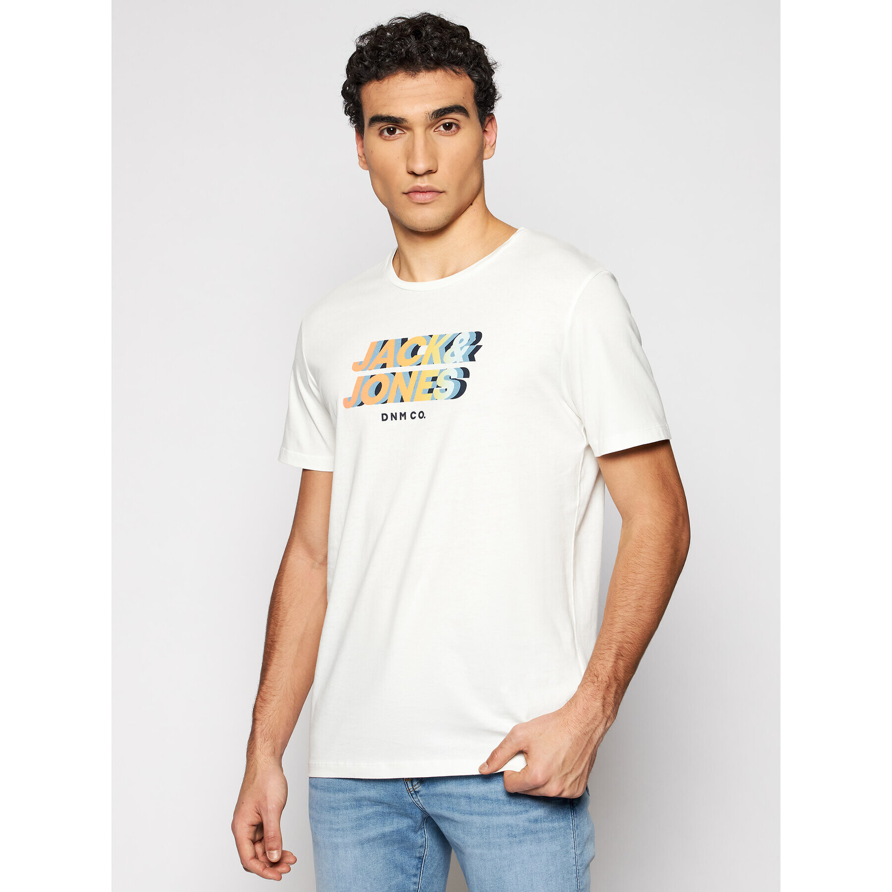 Jack&Jones Тишърт Strong 12189389 Бежов Regular Fit - Pepit.bg