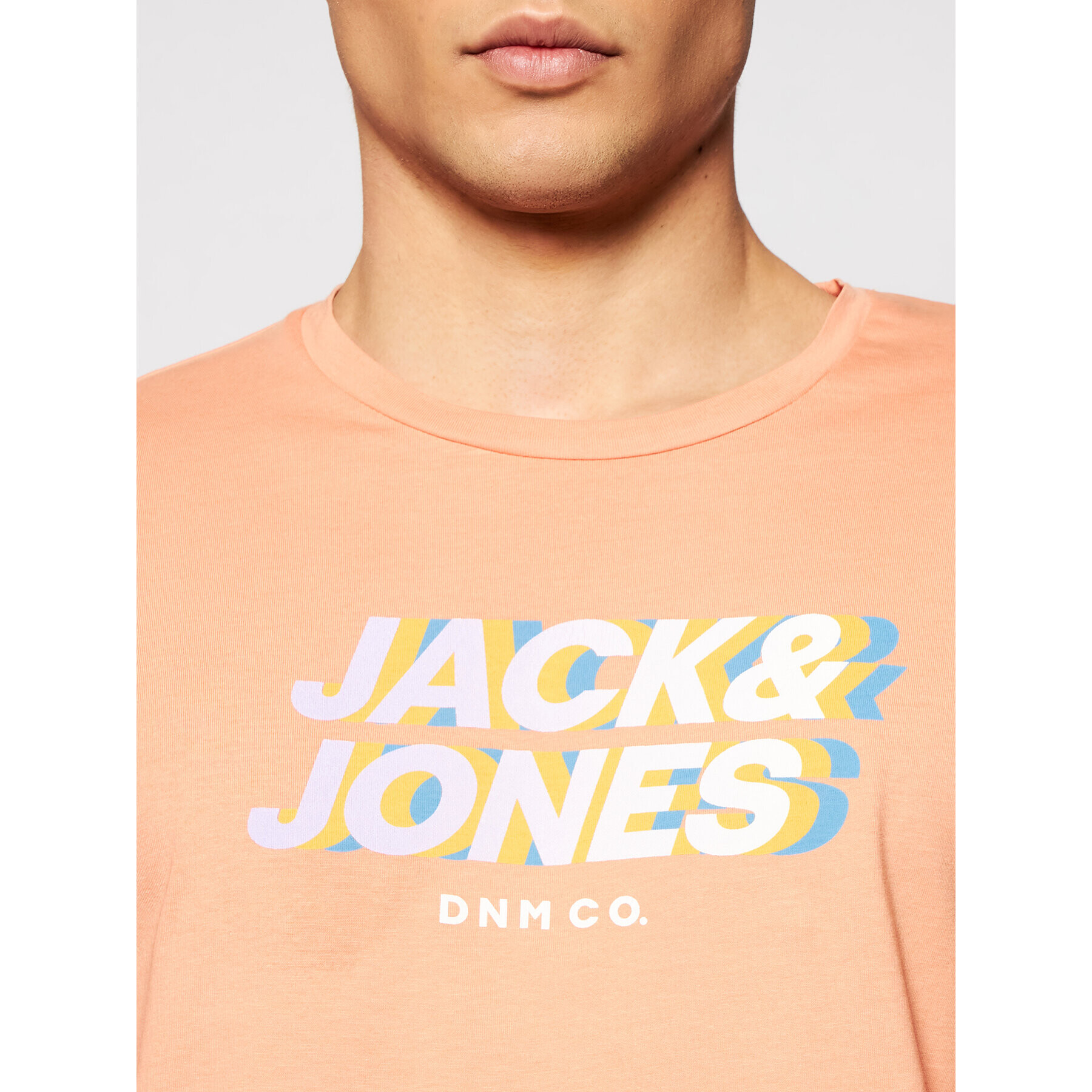 Jack&Jones Тишърт Strong 12189389 Оранжев Regular Fit - Pepit.bg