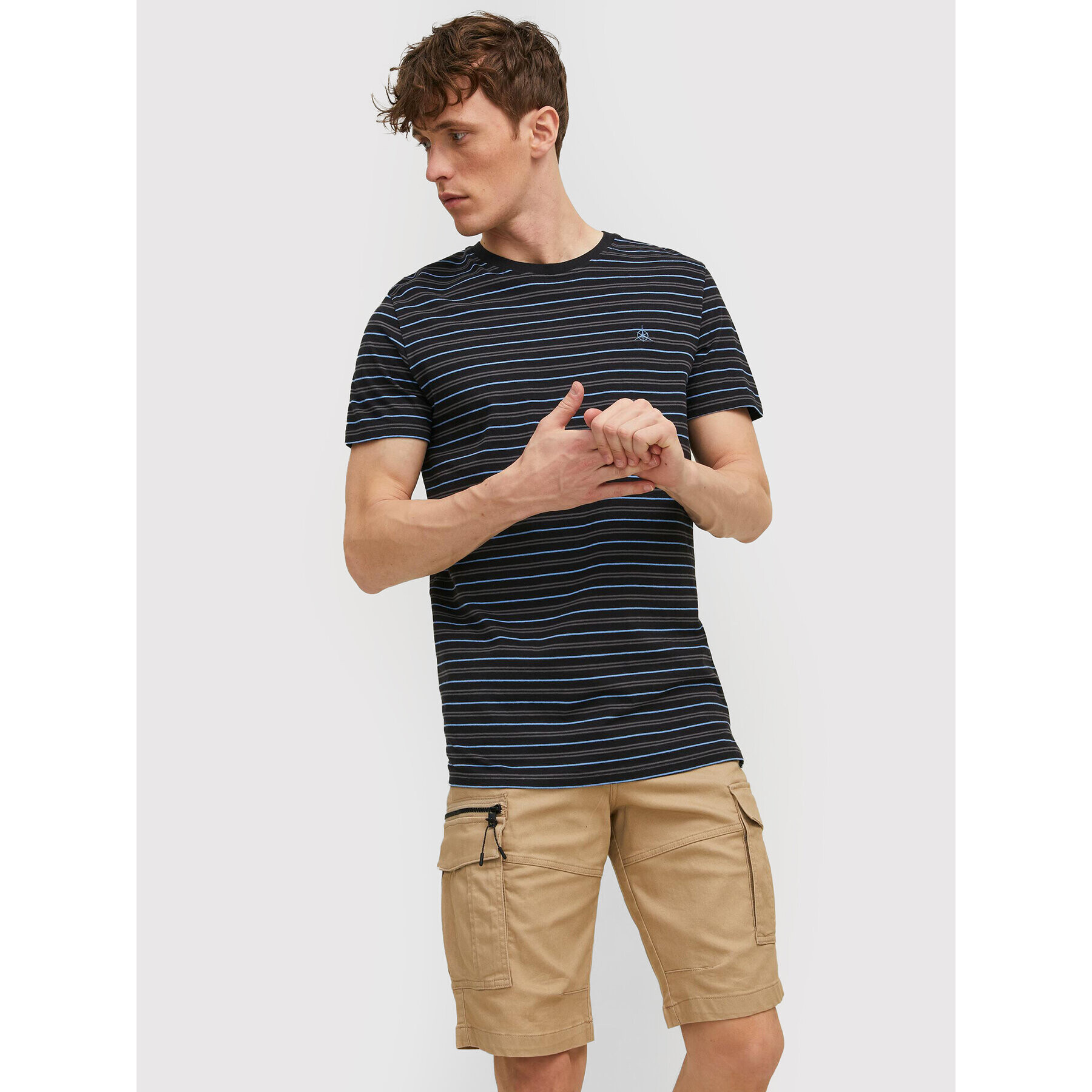 Jack&Jones Тишърт Trek 12210421 Черен Relaxed Fit - Pepit.bg