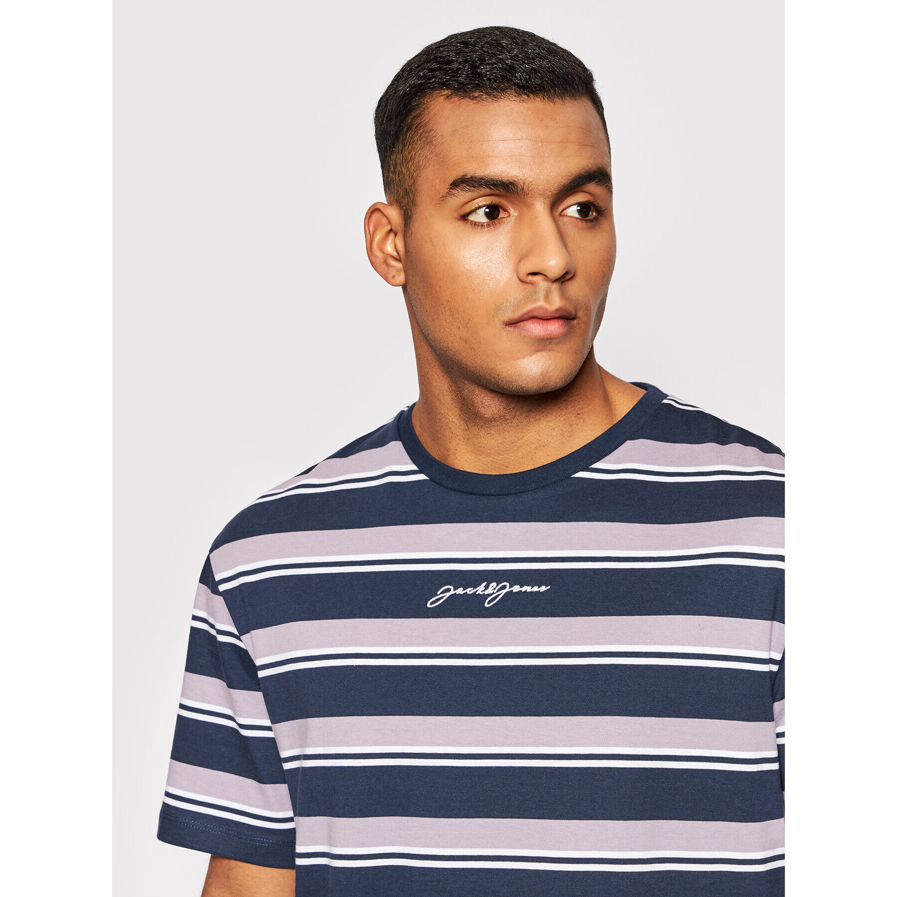 Jack&Jones Тишърт Tristan 12198381 Тъмносин Relaxed Fit - Pepit.bg