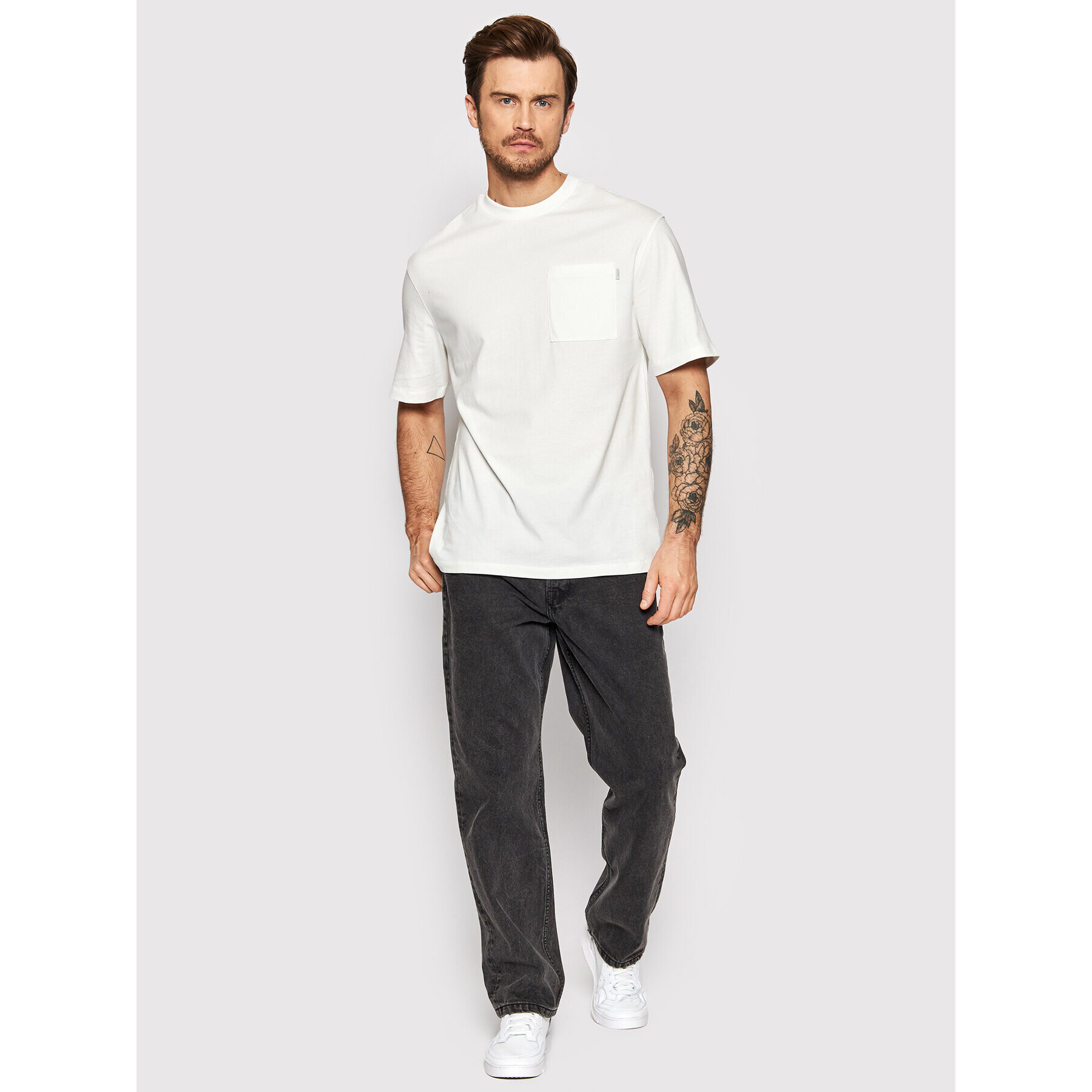 Jack&Jones PREMIUM Тишърт Warren 12199243 Бял Loose Fit - Pepit.bg