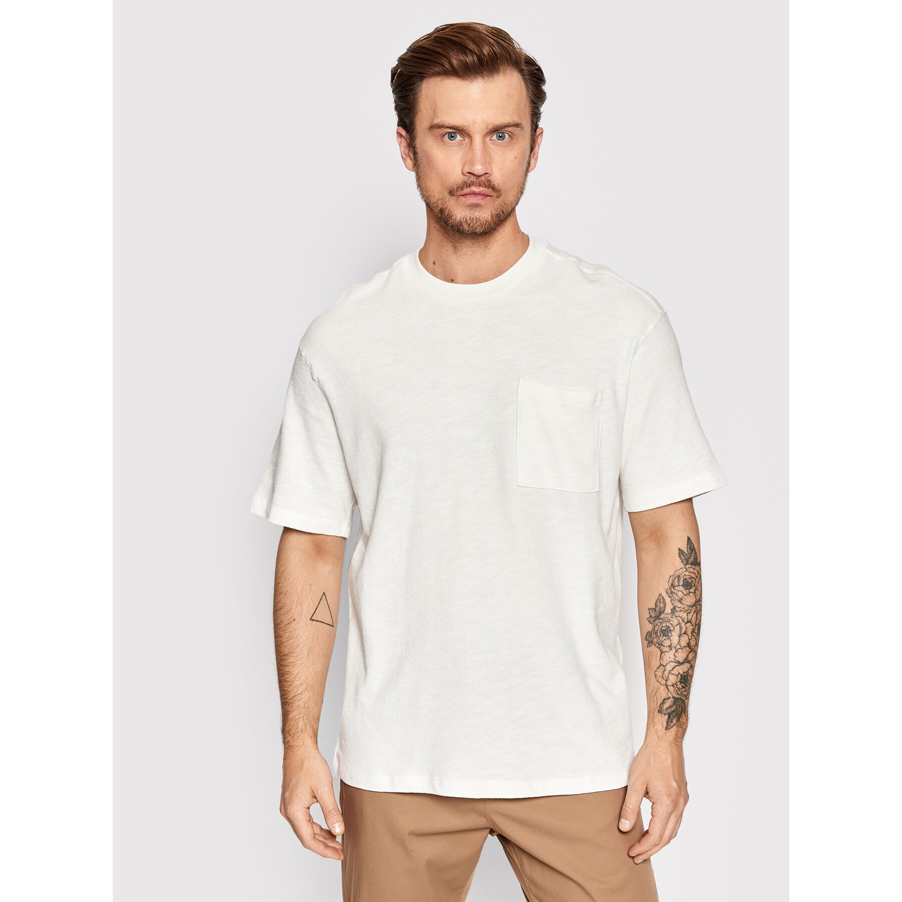 Jack&Jones PREMIUM Тишърт Warren 12209028 Бял Loose Fit - Pepit.bg