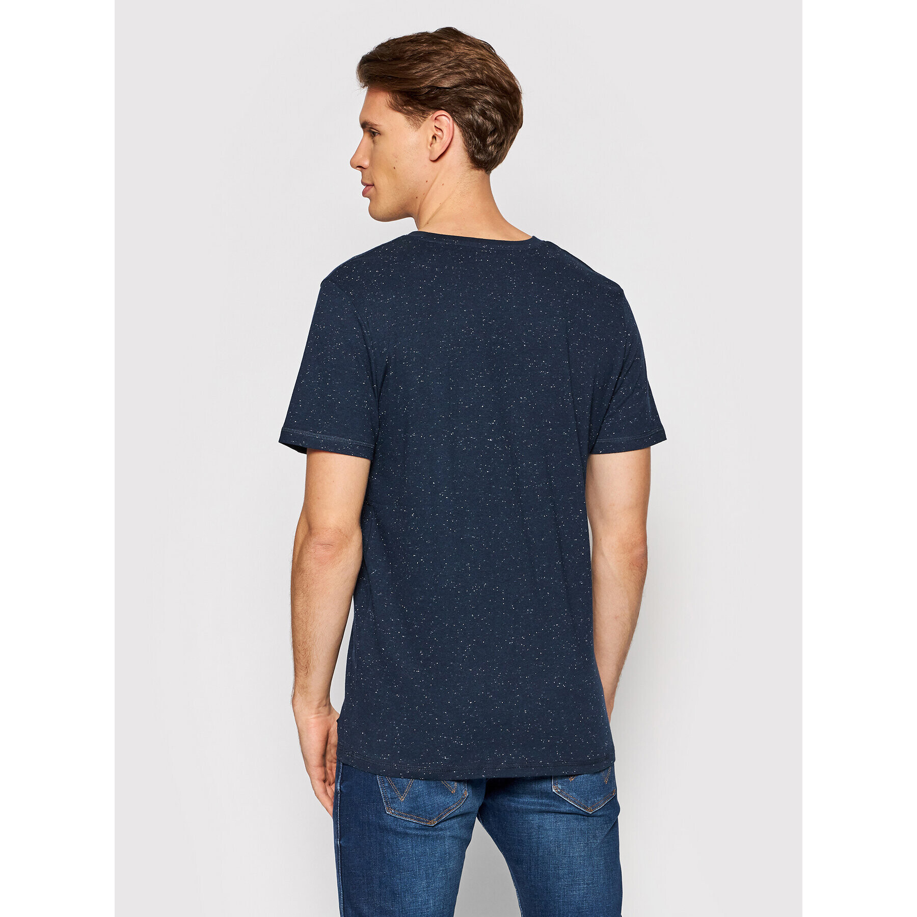 Jack&Jones Тишърт Woods 12193759 Тъмносин Standard Fit - Pepit.bg