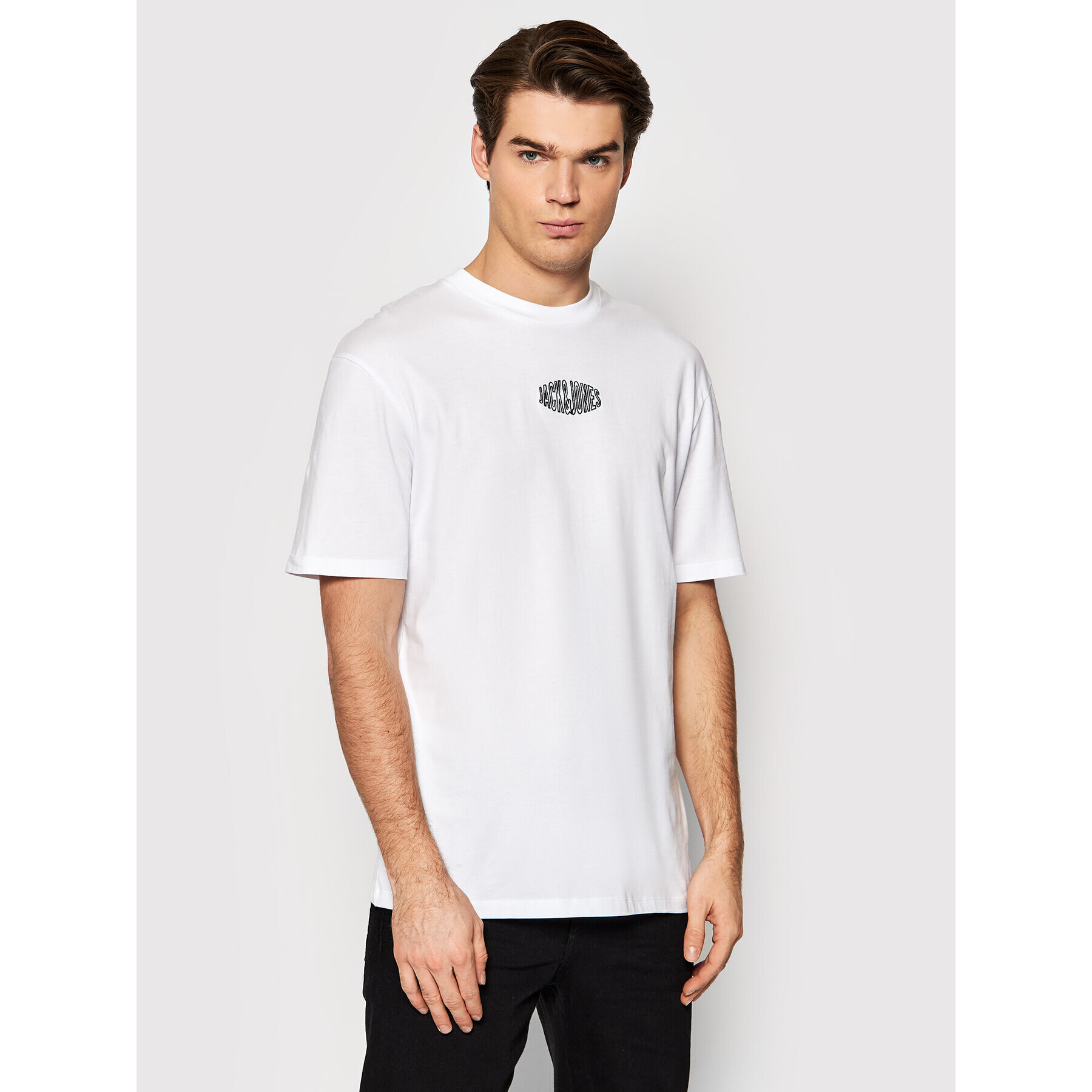 Jack&Jones Тишърт Worlds 12193963 Бял Relaxed Fit - Pepit.bg