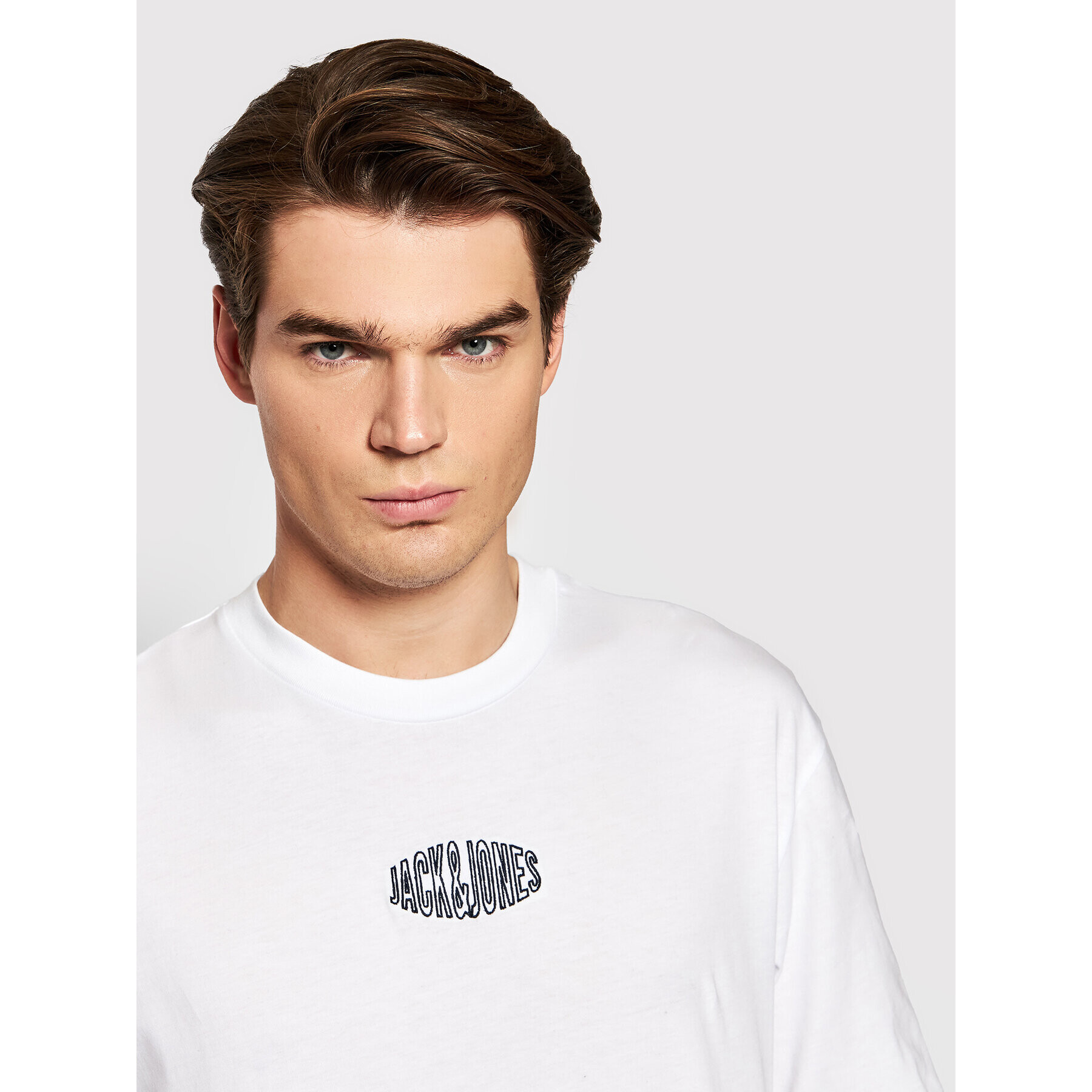 Jack&Jones Тишърт Worlds 12193963 Бял Relaxed Fit - Pepit.bg