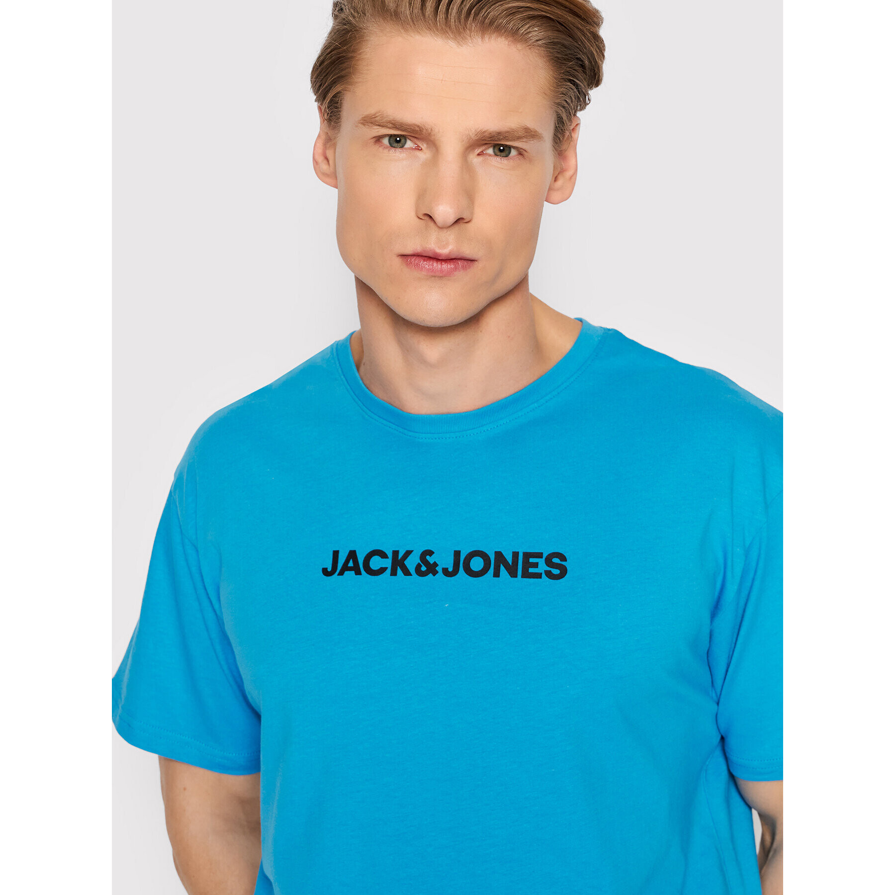 Jack&Jones Тишърт You 12213077 Син Regular Fit - Pepit.bg