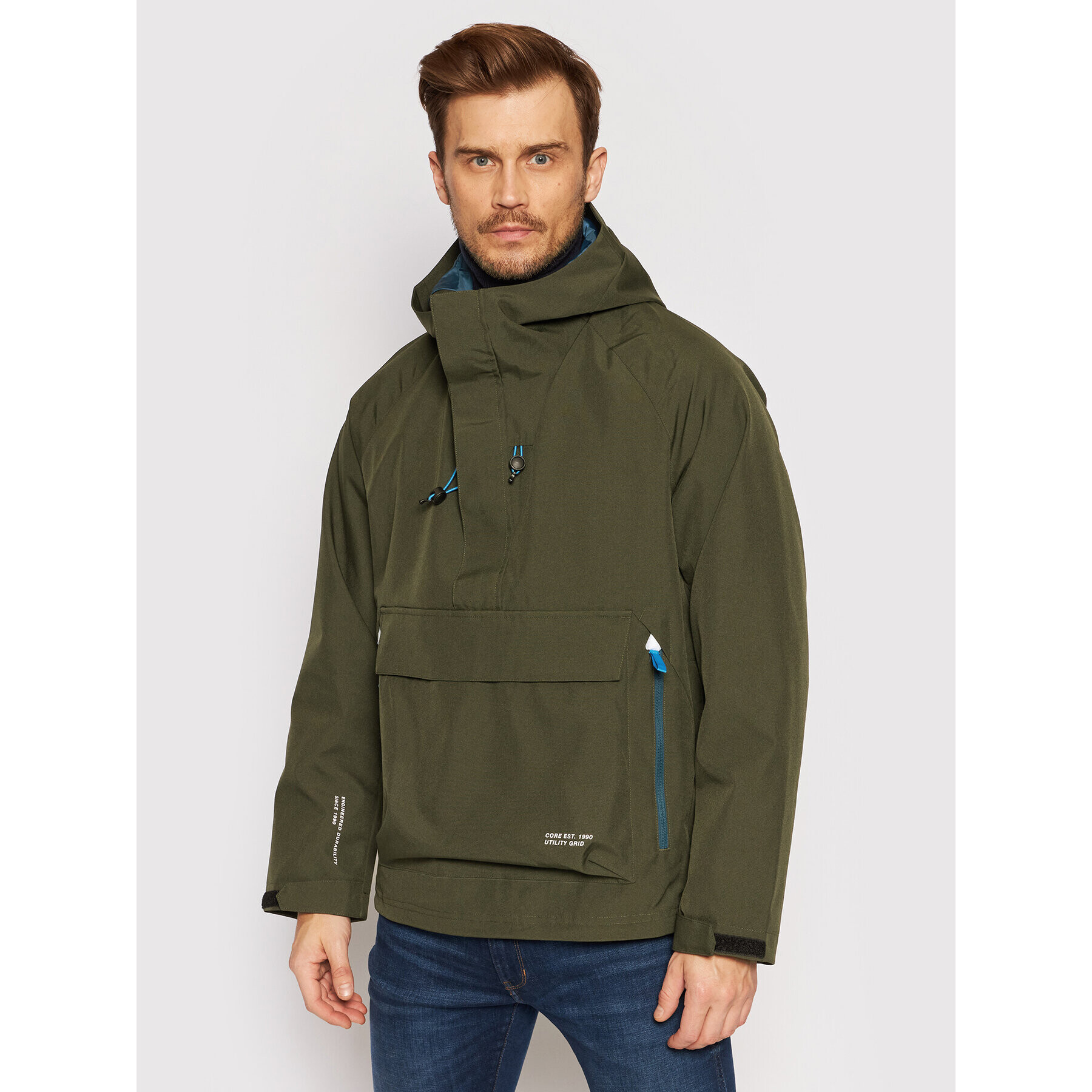 Jack&Jones Анорак Coluka 12193592 Зелен Regular Fit - Pepit.bg