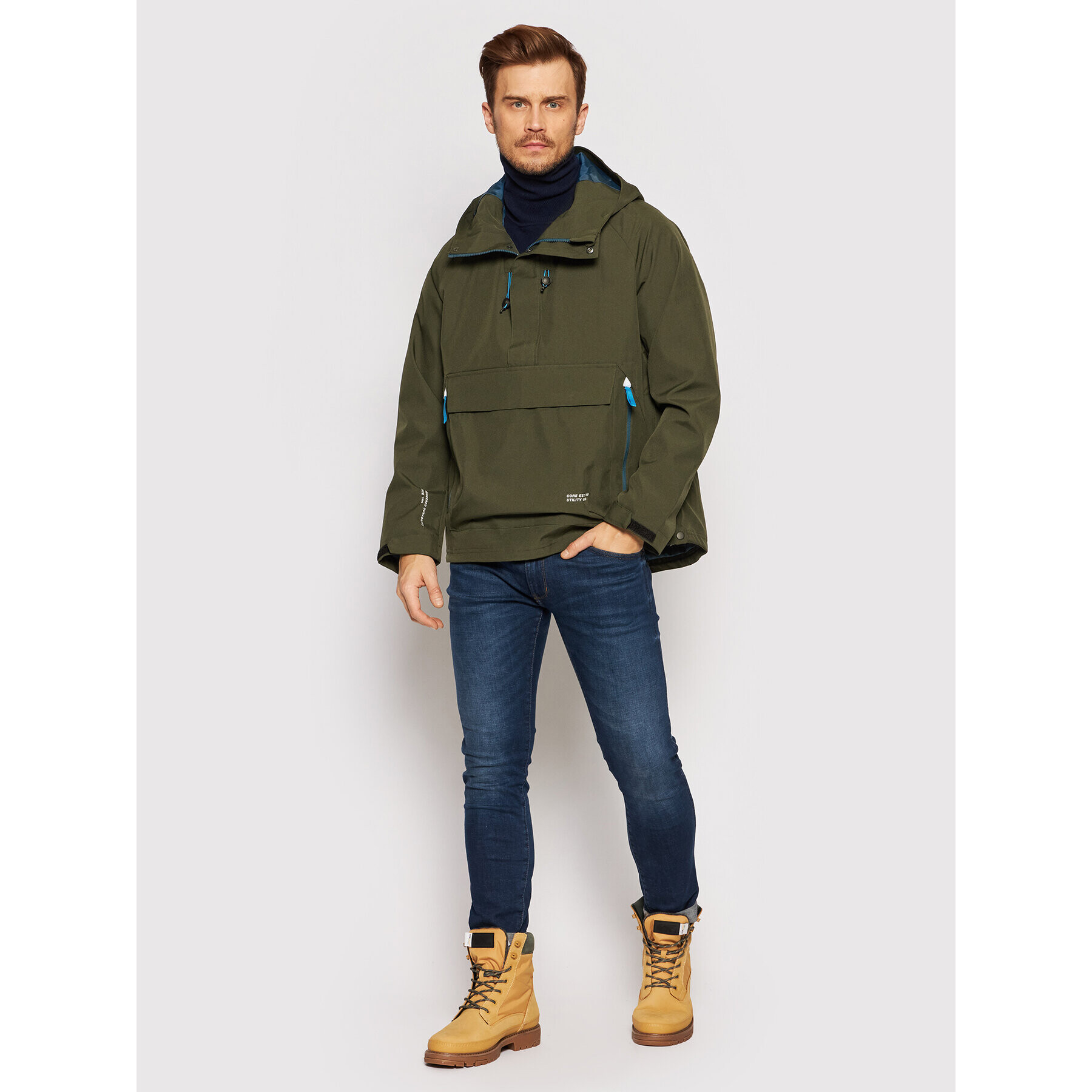 Jack&Jones Анорак Coluka 12193592 Зелен Regular Fit - Pepit.bg
