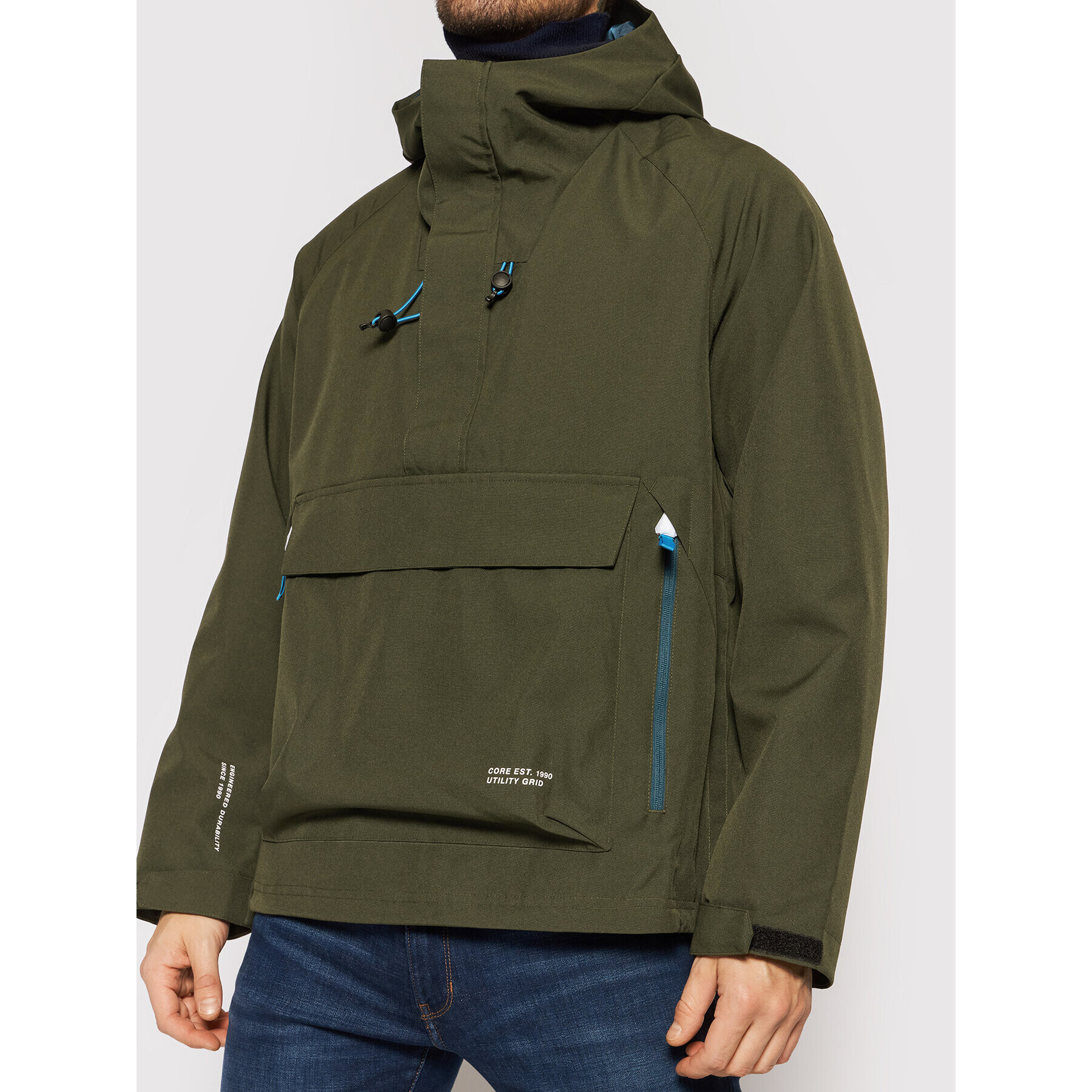 Jack&Jones Анорак Coluka 12193592 Зелен Regular Fit - Pepit.bg