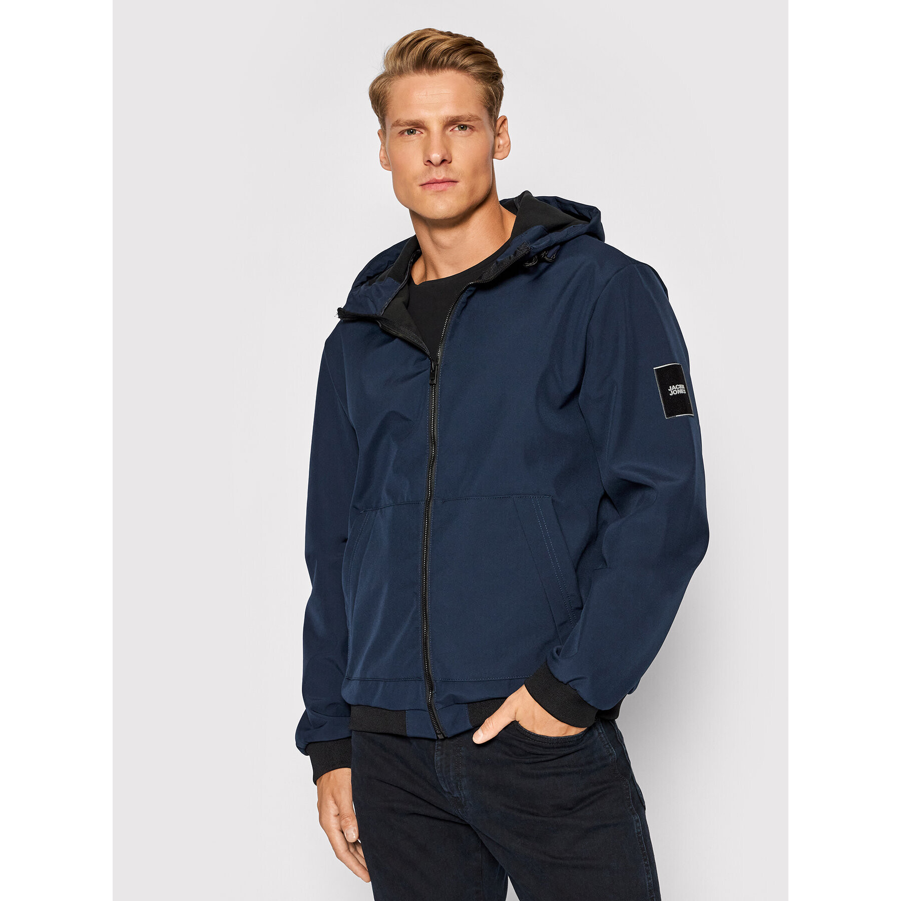 Jack&Jones Яке softshell Classic 12195434 Тъмносин Regular Fit - Pepit.bg