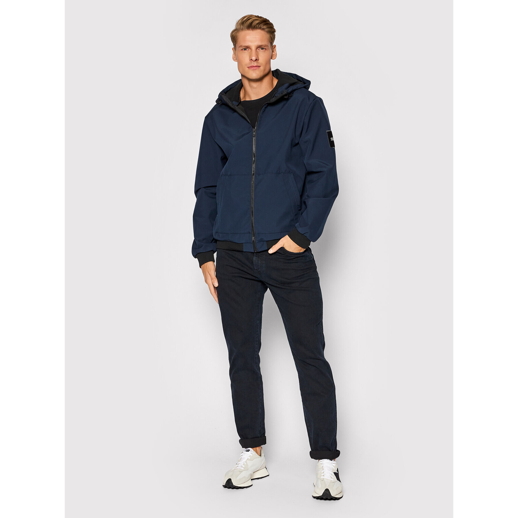 Jack&Jones Яке softshell Classic 12195434 Тъмносин Regular Fit - Pepit.bg