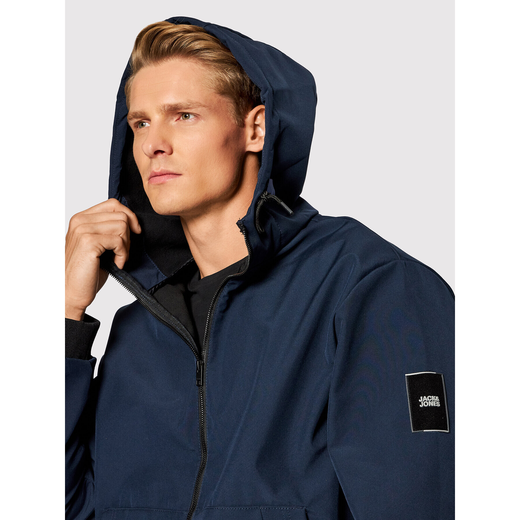 Jack&Jones Яке softshell Classic 12195434 Тъмносин Regular Fit - Pepit.bg