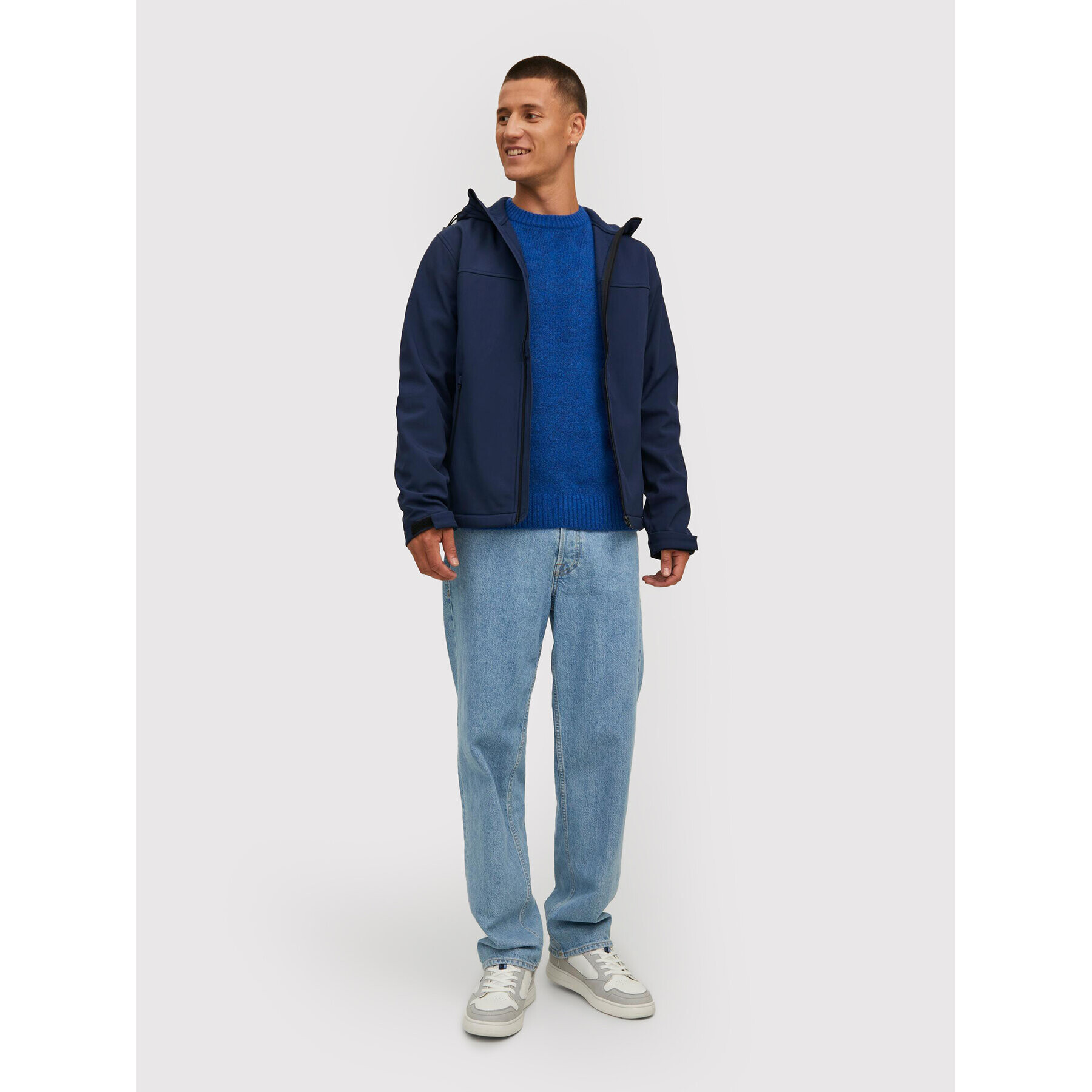Jack&Jones Яке softshell Marvin 12212363 Тъмносин Regular Fit - Pepit.bg