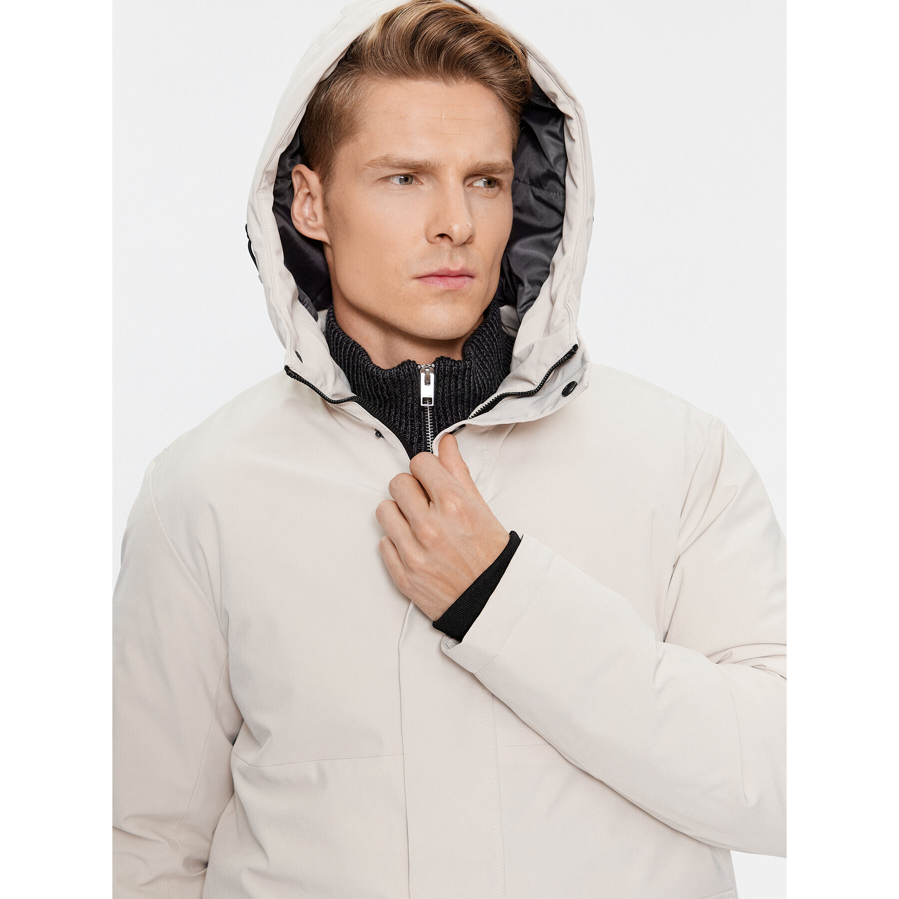 Jack&Jones Зимно яке 12235845 Екрю Regular Fit - Pepit.bg