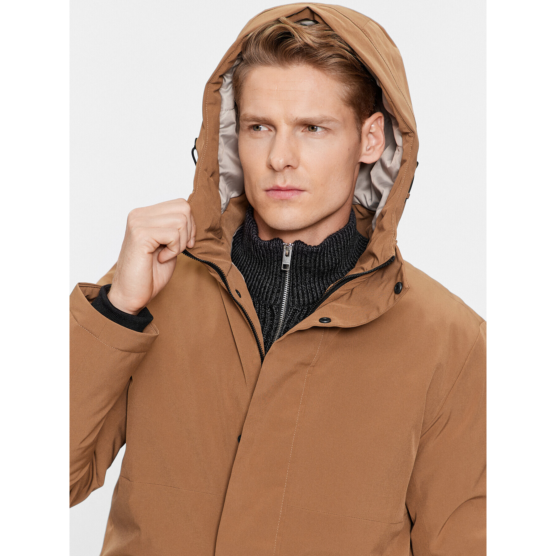 Jack&Jones Зимно яке 12235845 Кафяв Regular Fit - Pepit.bg