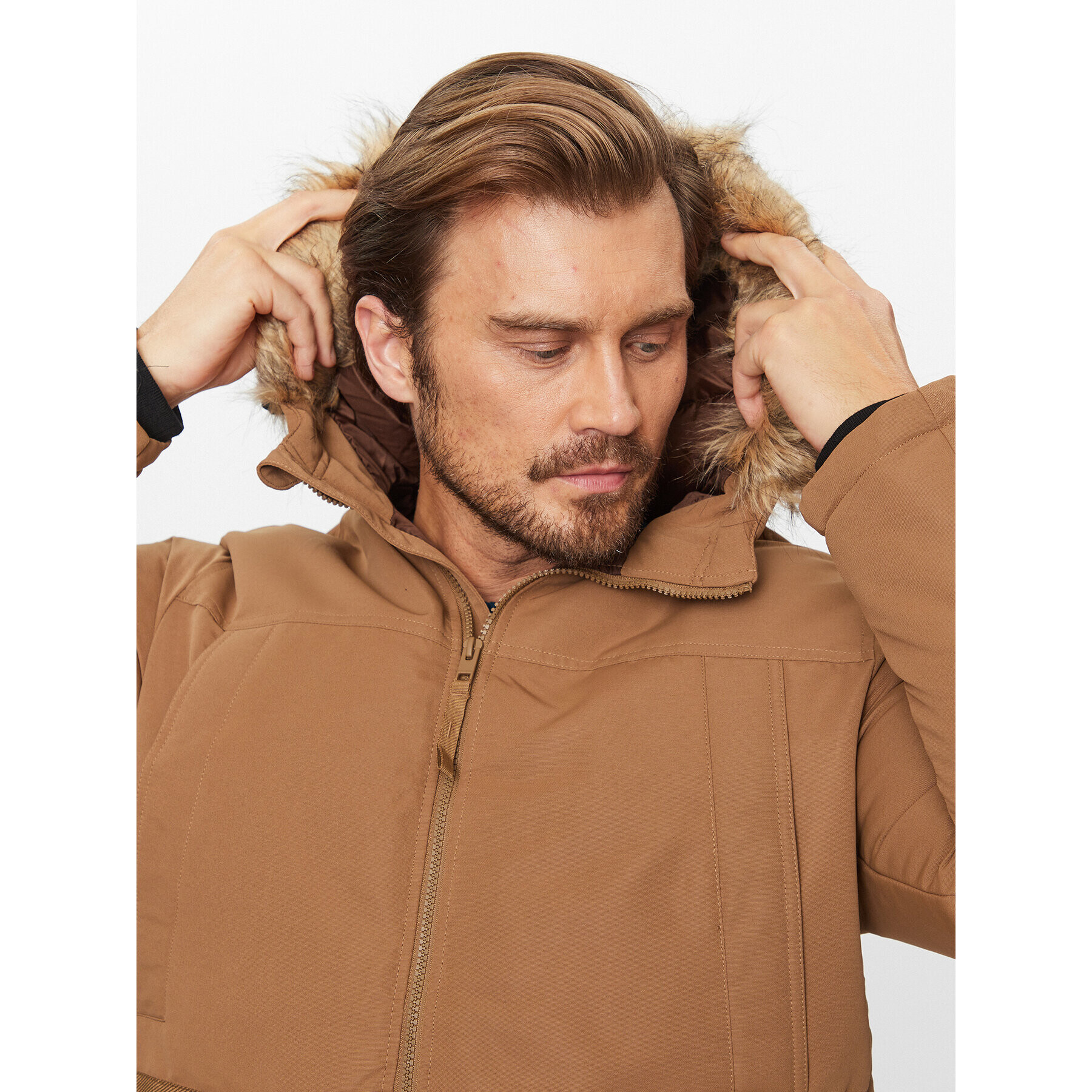 Jack&Jones Зимно яке 12235858 Кафяв Regular Fit - Pepit.bg