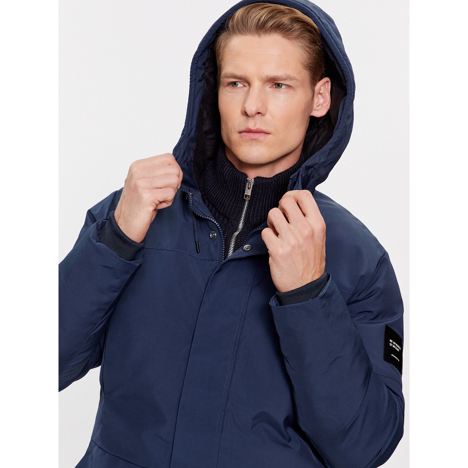 Jack&Jones Зимно яке 12235868 Тъмносин Regular Fit - Pepit.bg