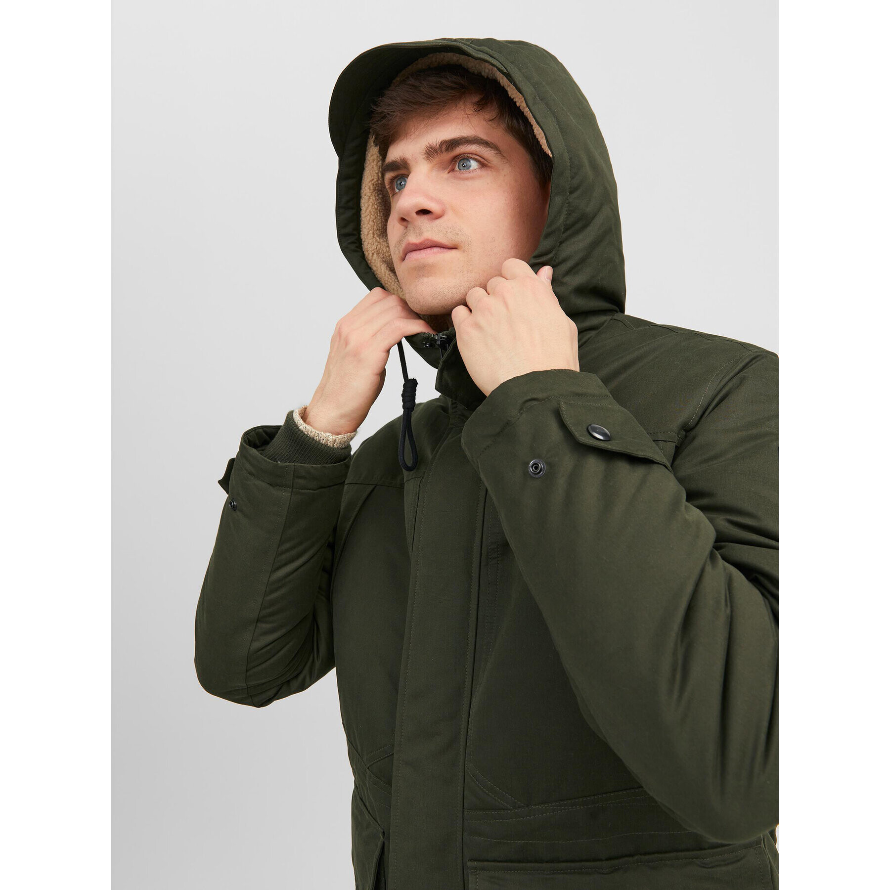 Jack&Jones Зимно яке 12235869 Зелен Regular Fit - Pepit.bg