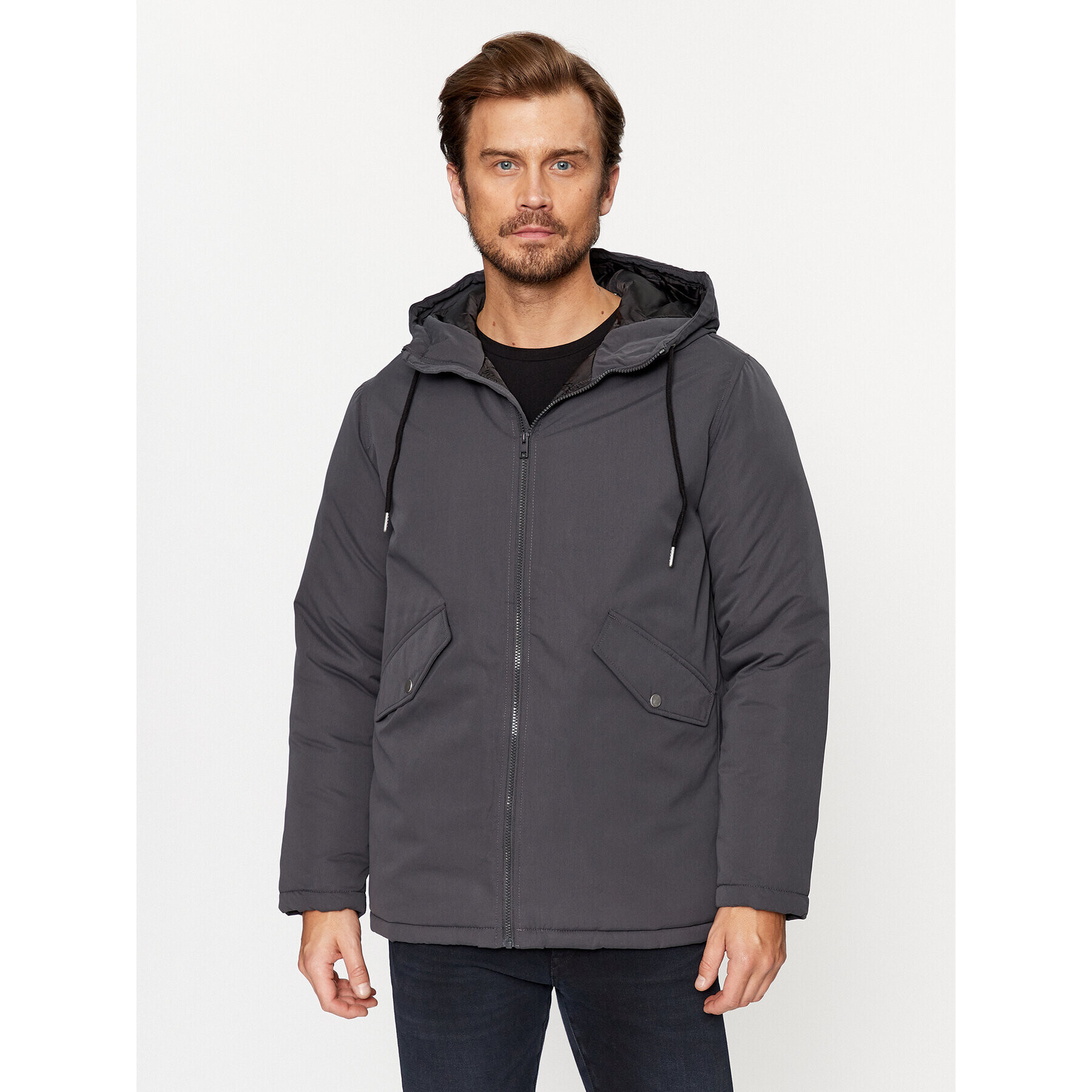 Jack&Jones Зимно яке 12236010 Сив Regular Fit - Pepit.bg