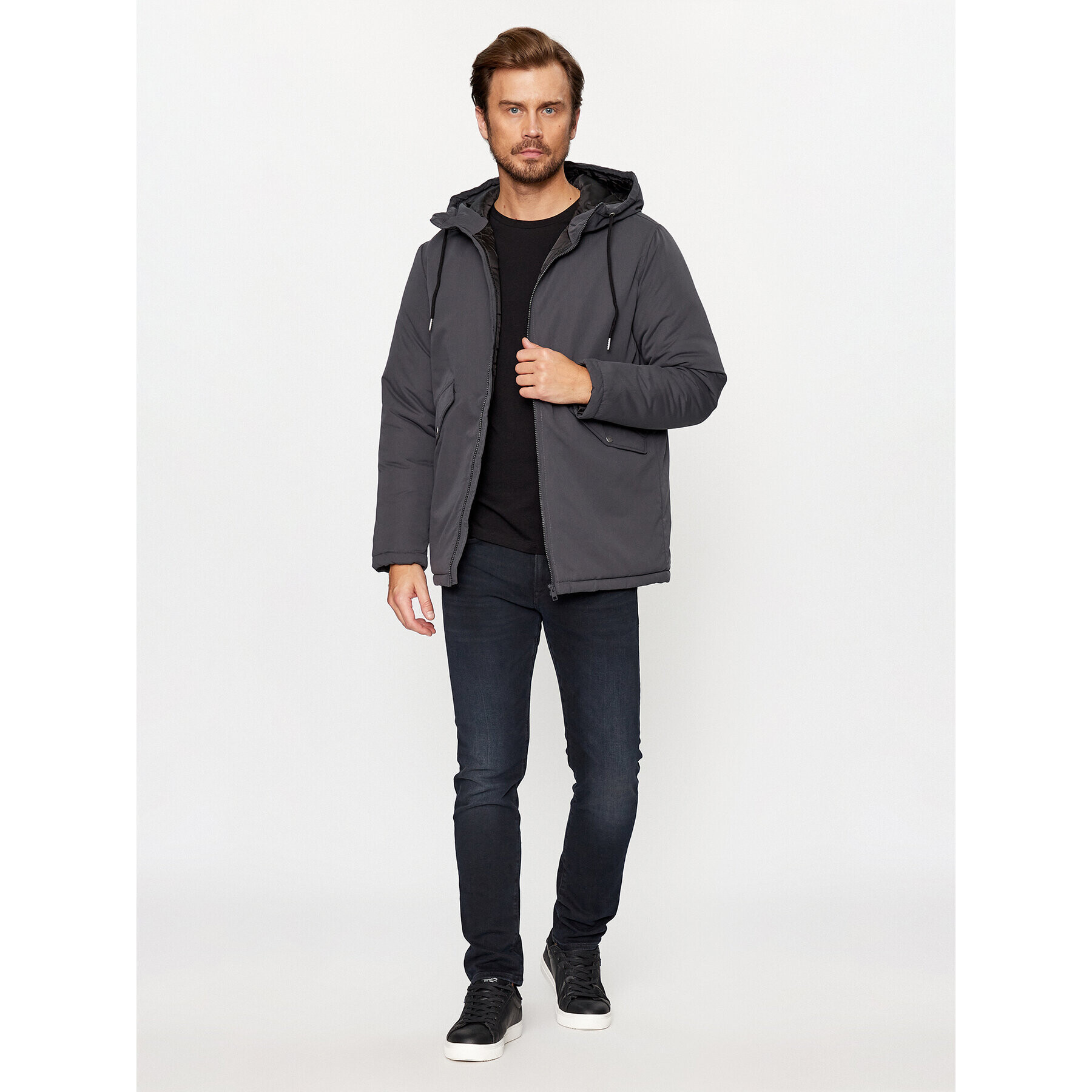 Jack&Jones Зимно яке 12236010 Сив Regular Fit - Pepit.bg