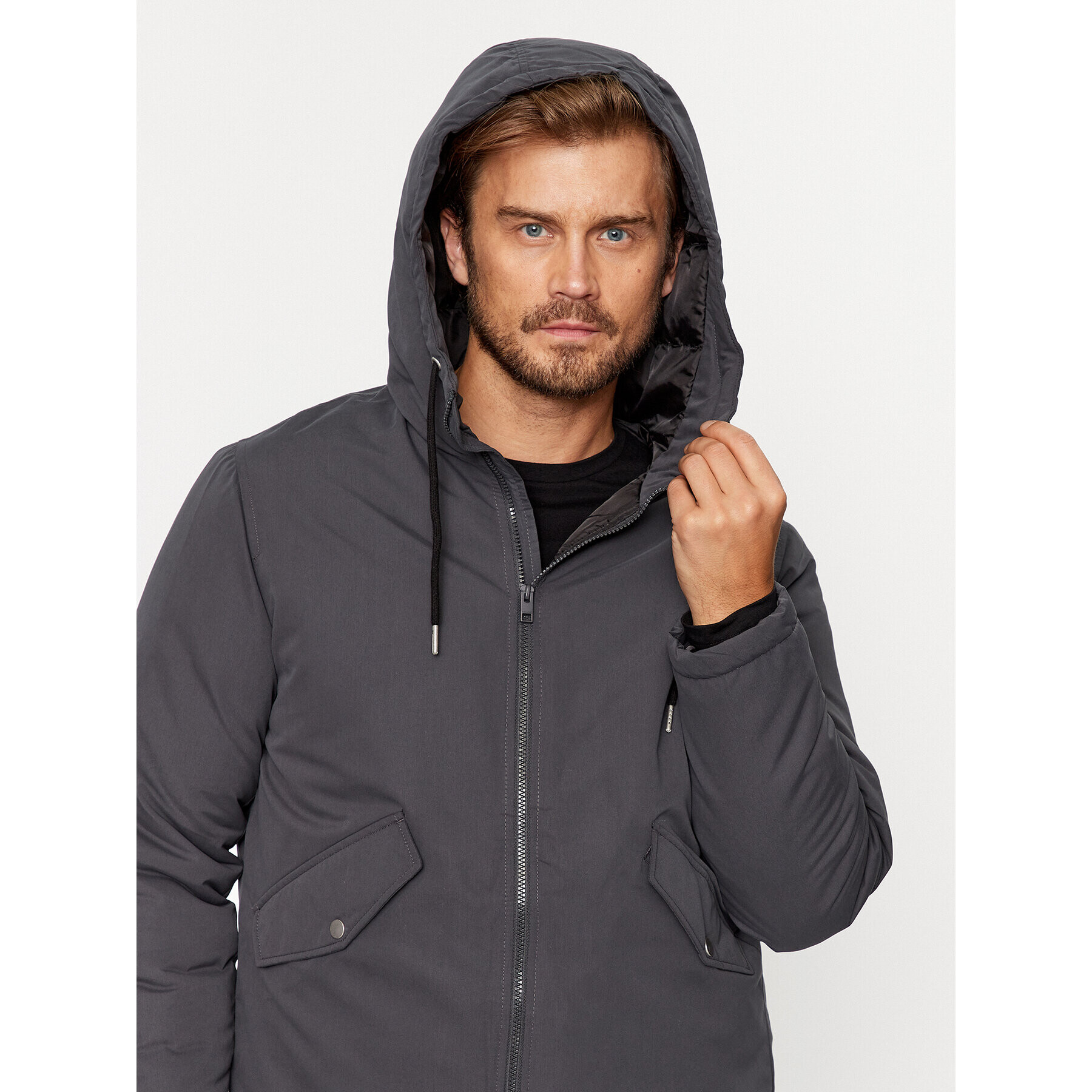 Jack&Jones Зимно яке 12236010 Сив Regular Fit - Pepit.bg